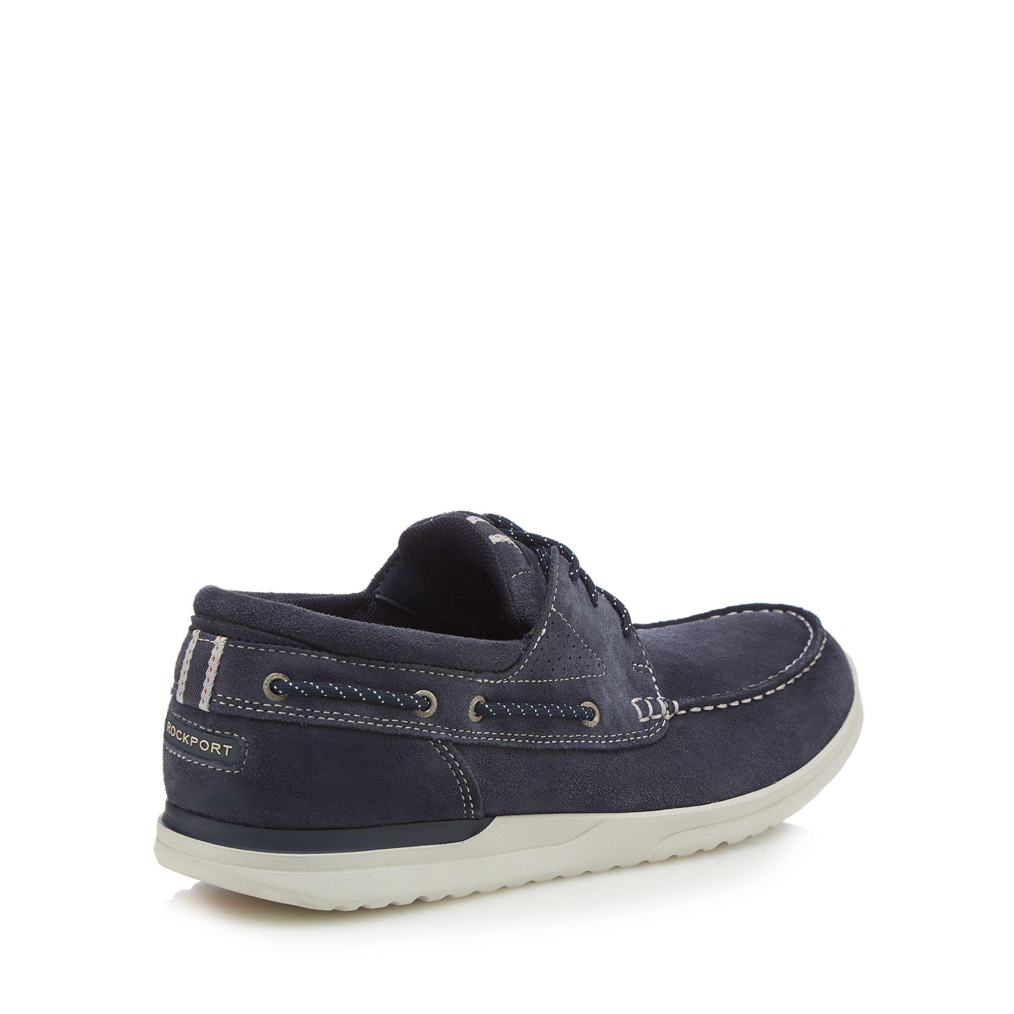 rockport navy shoes