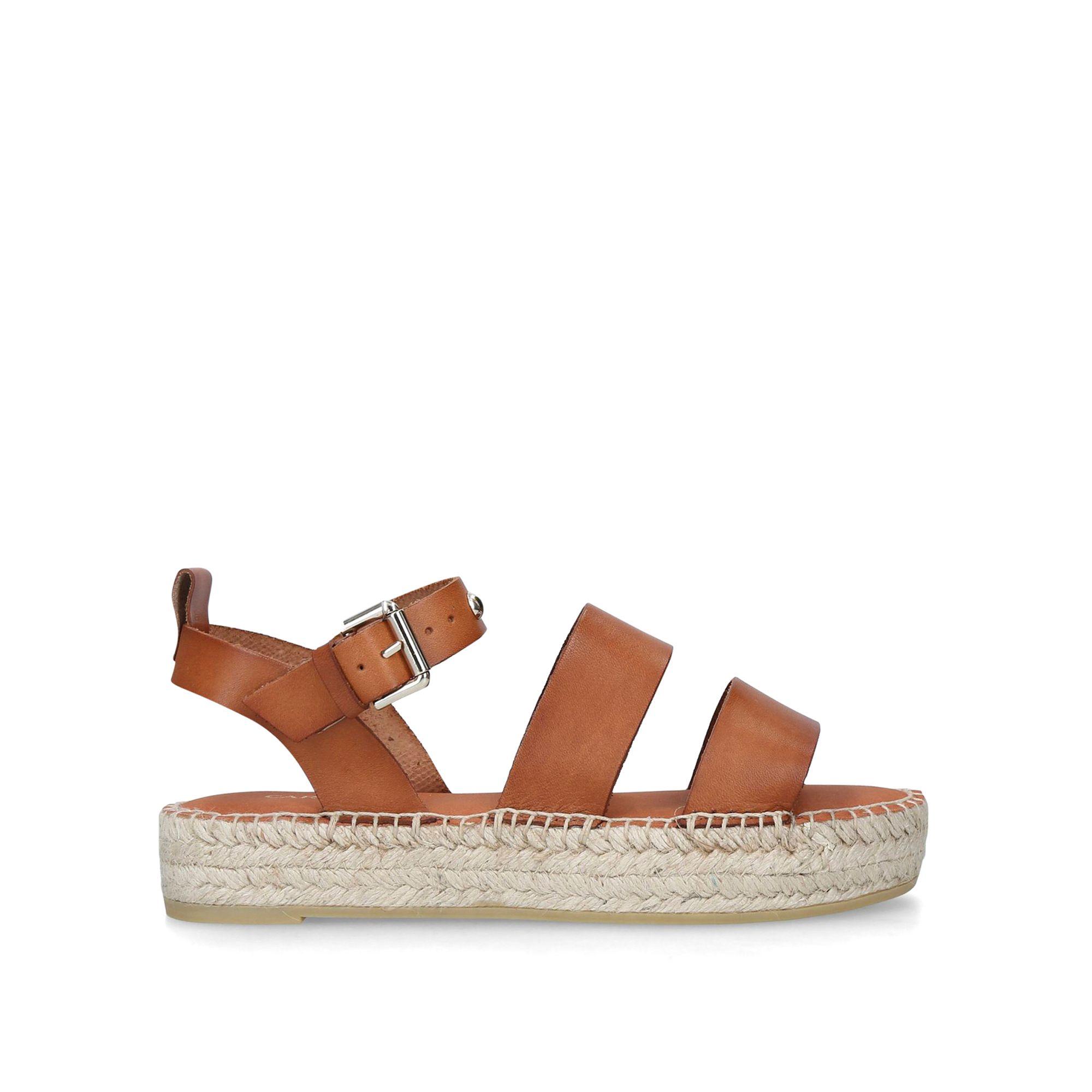 tan espadrille flatform sandals
