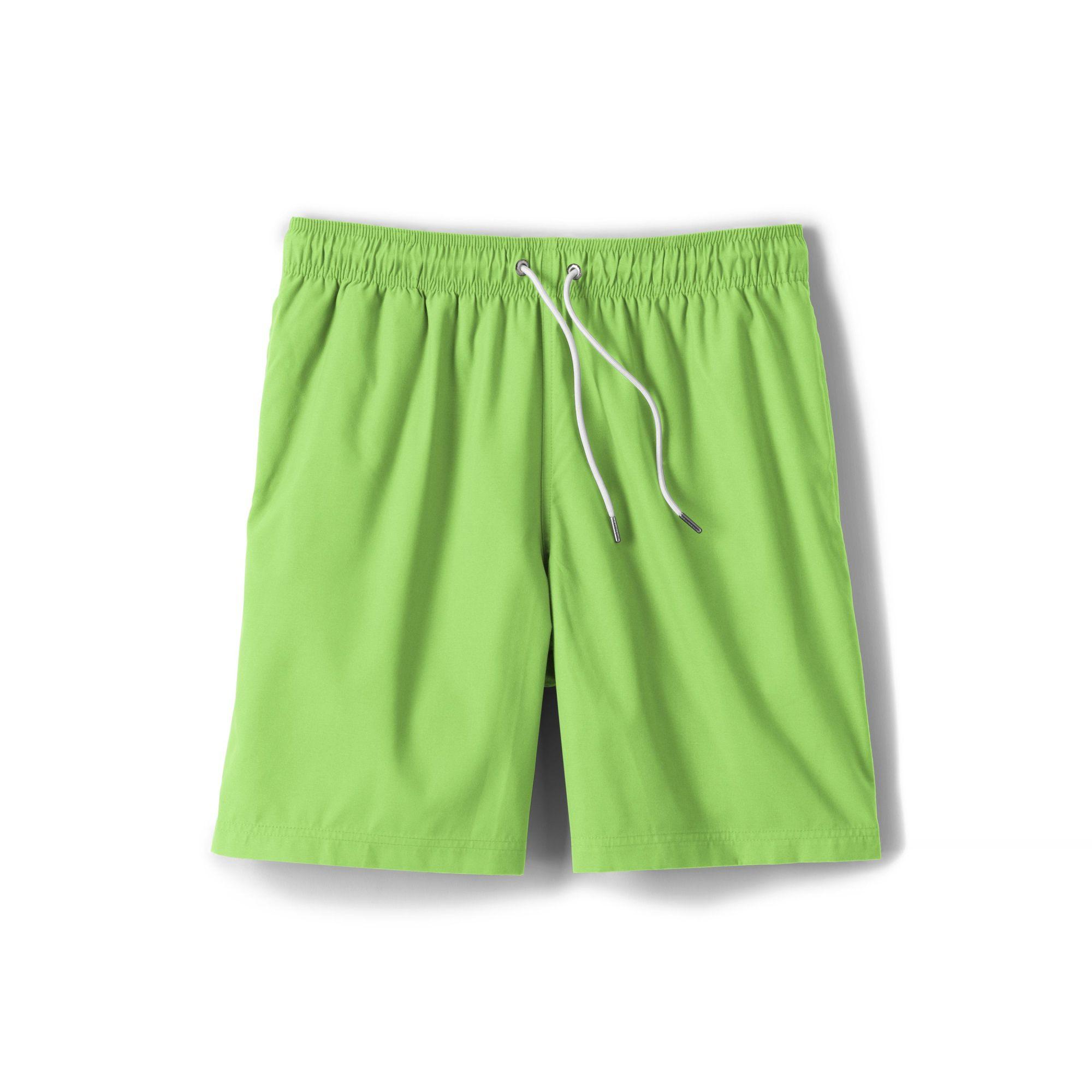 Lands' End Synthetic Green 8-inch Swim Shorts for Men - Lyst
