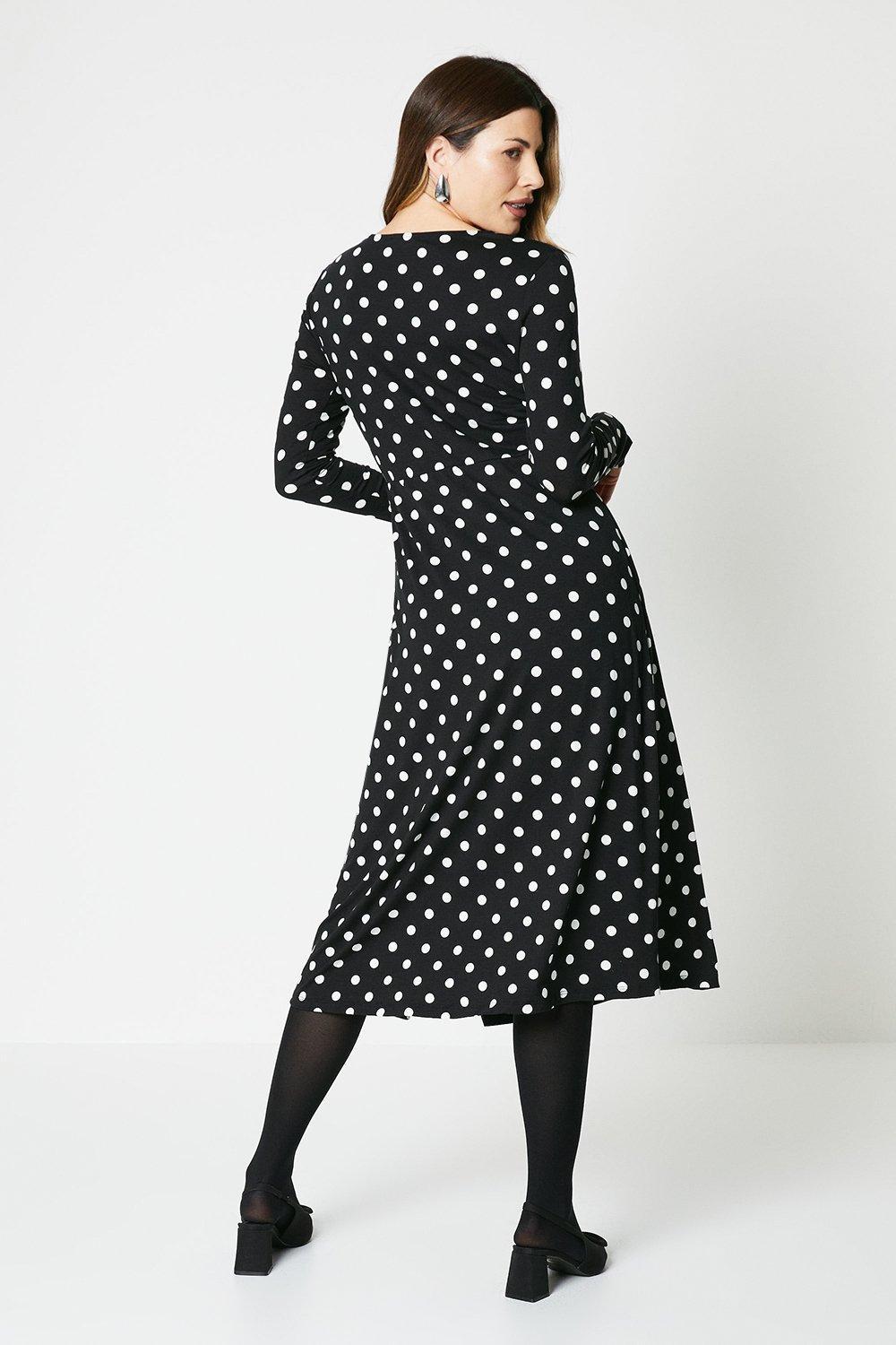 Wallis black and white 2025 spot dress