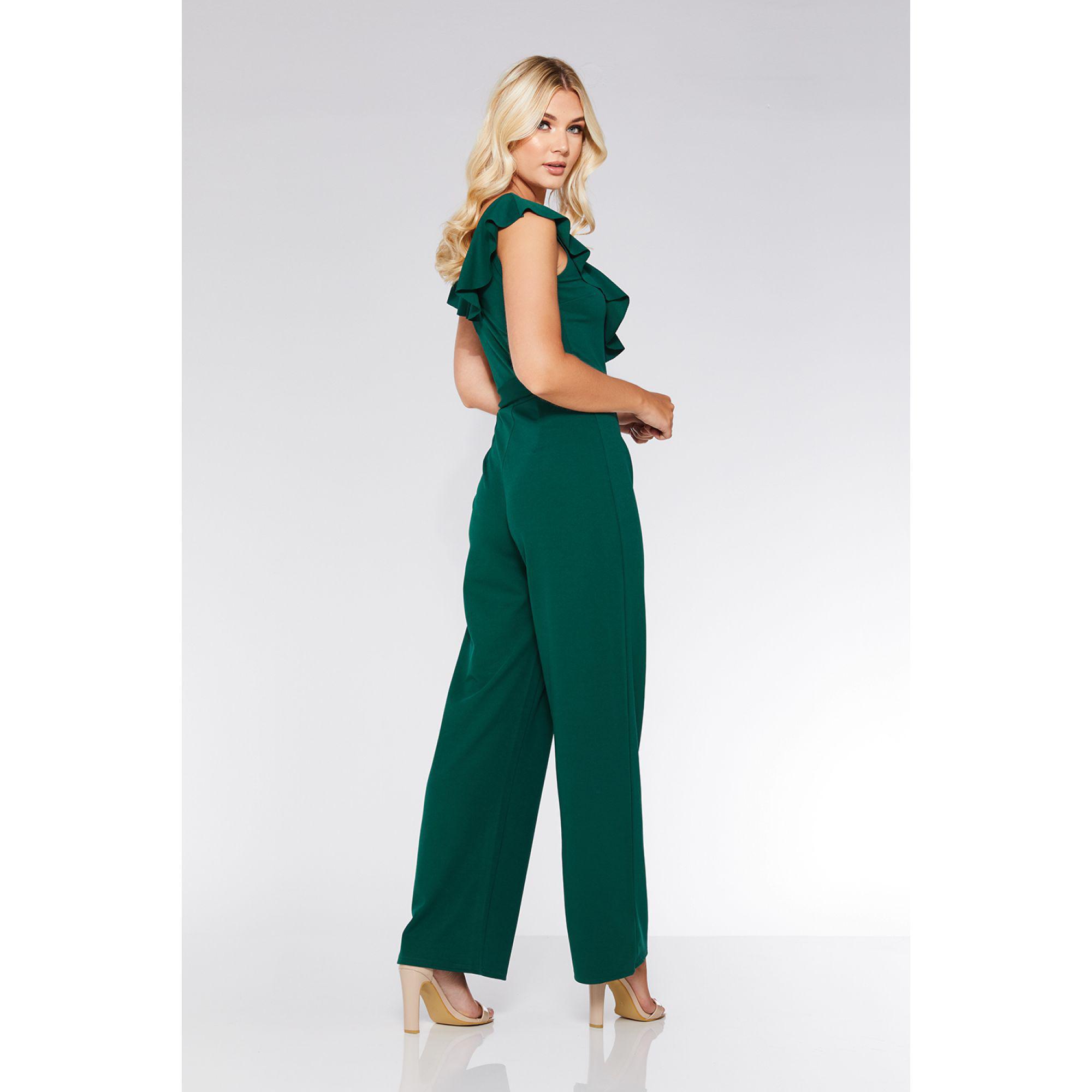 quiz green jumpsuit