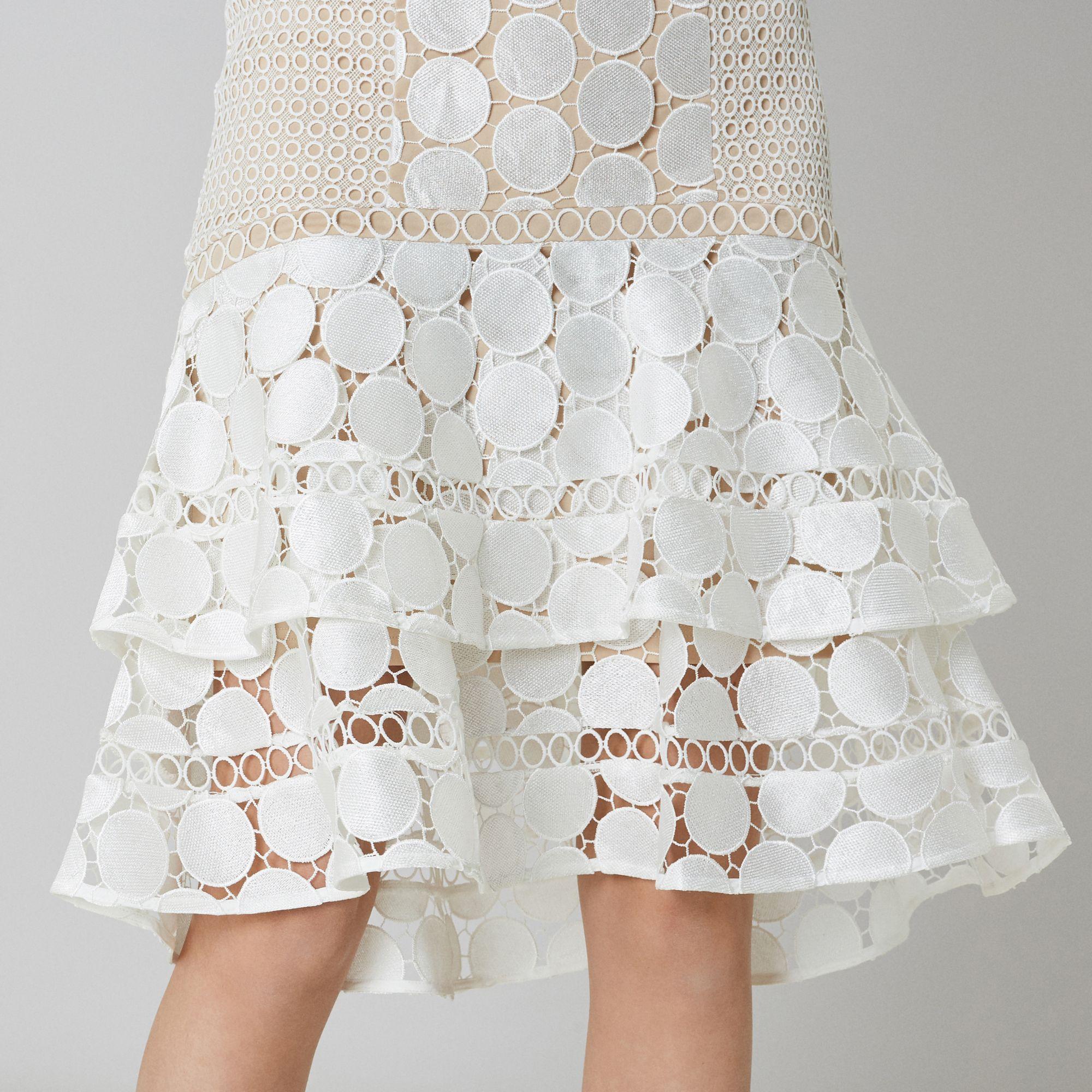 eve geo lace shift dress