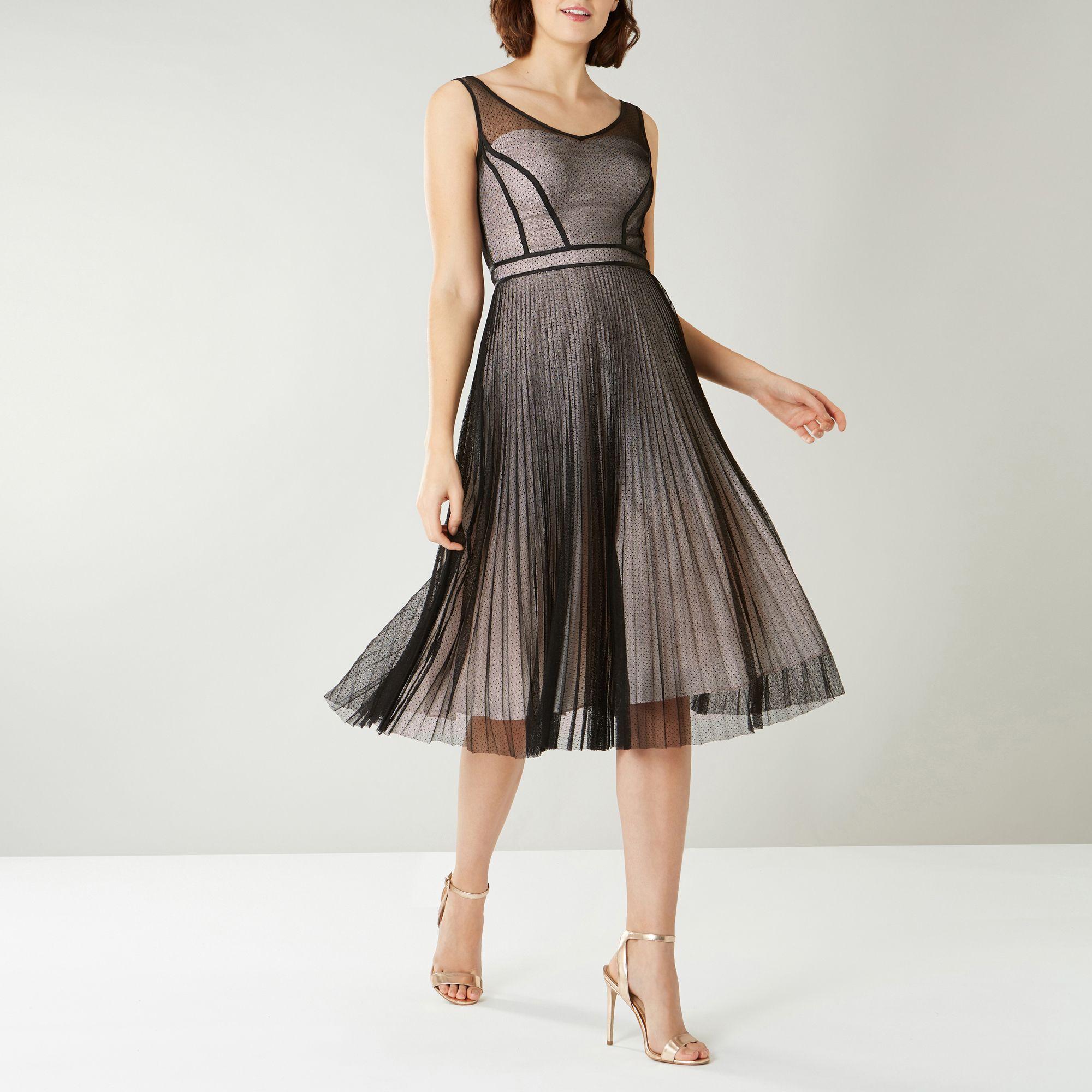 coast jones spot midi dress