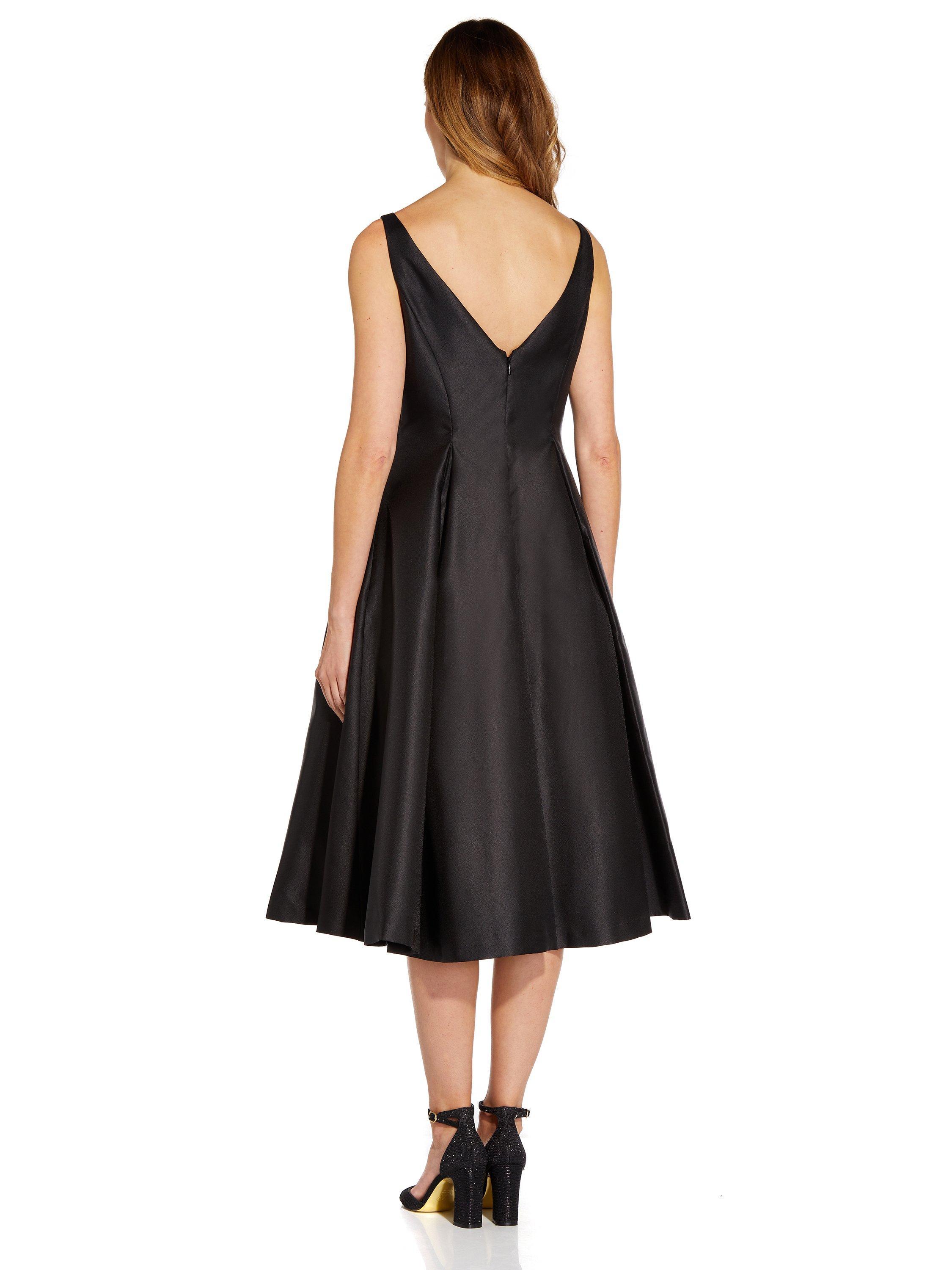 Adrianna papell sleeveless top tea length dress