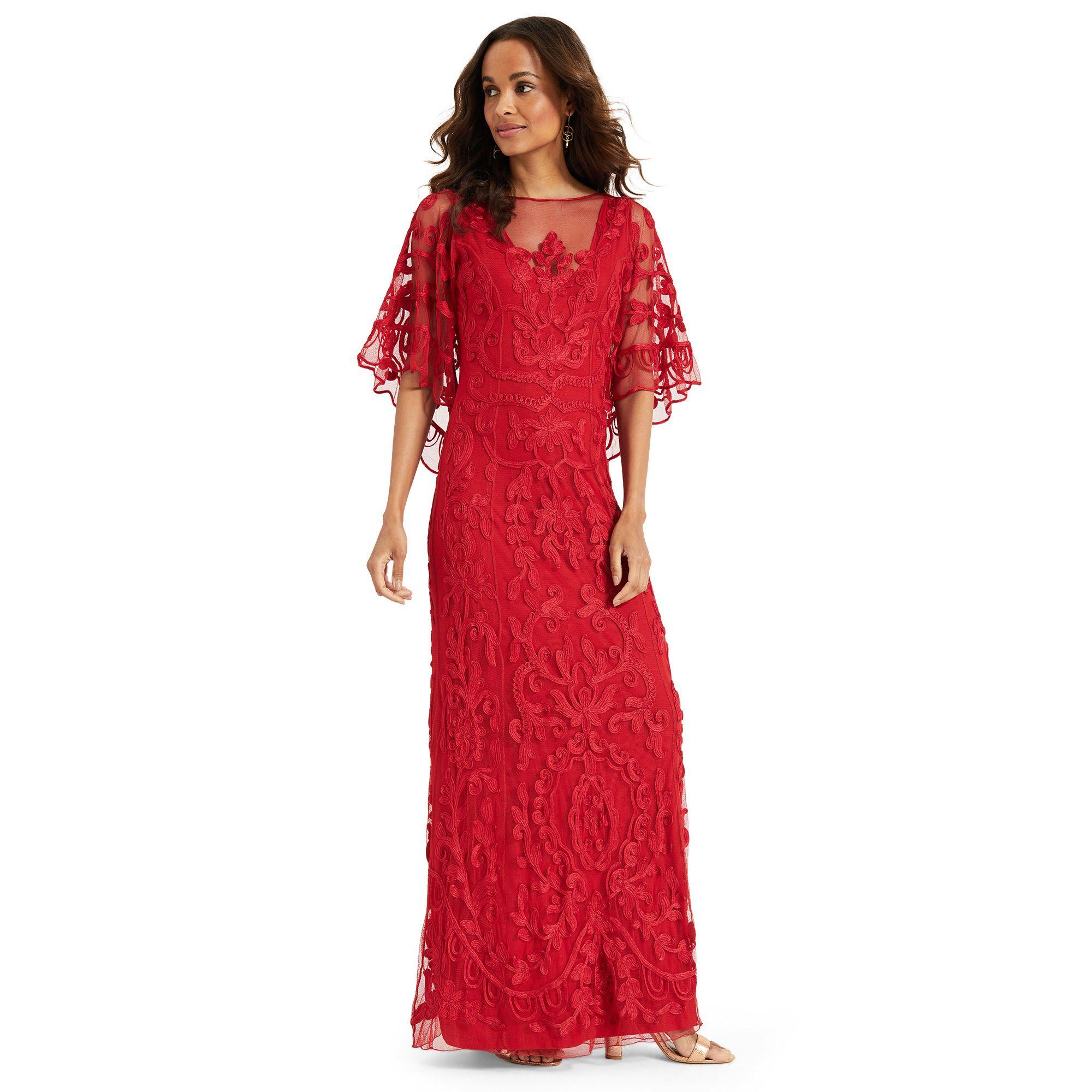 phase eight red tapework dress