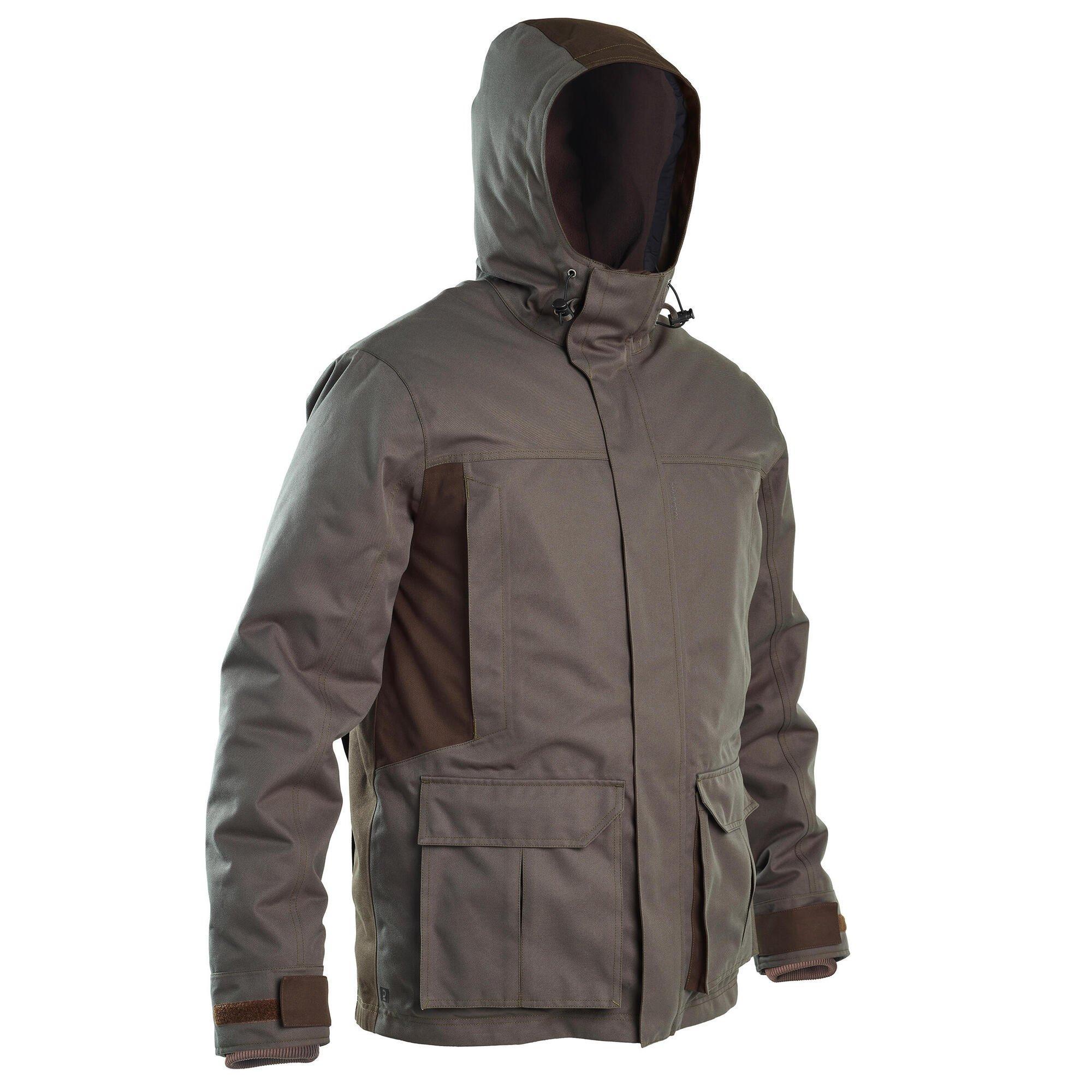 Overshirt Sherpa Jacket - 500 Camo - Khaki - Solognac - Decathlon