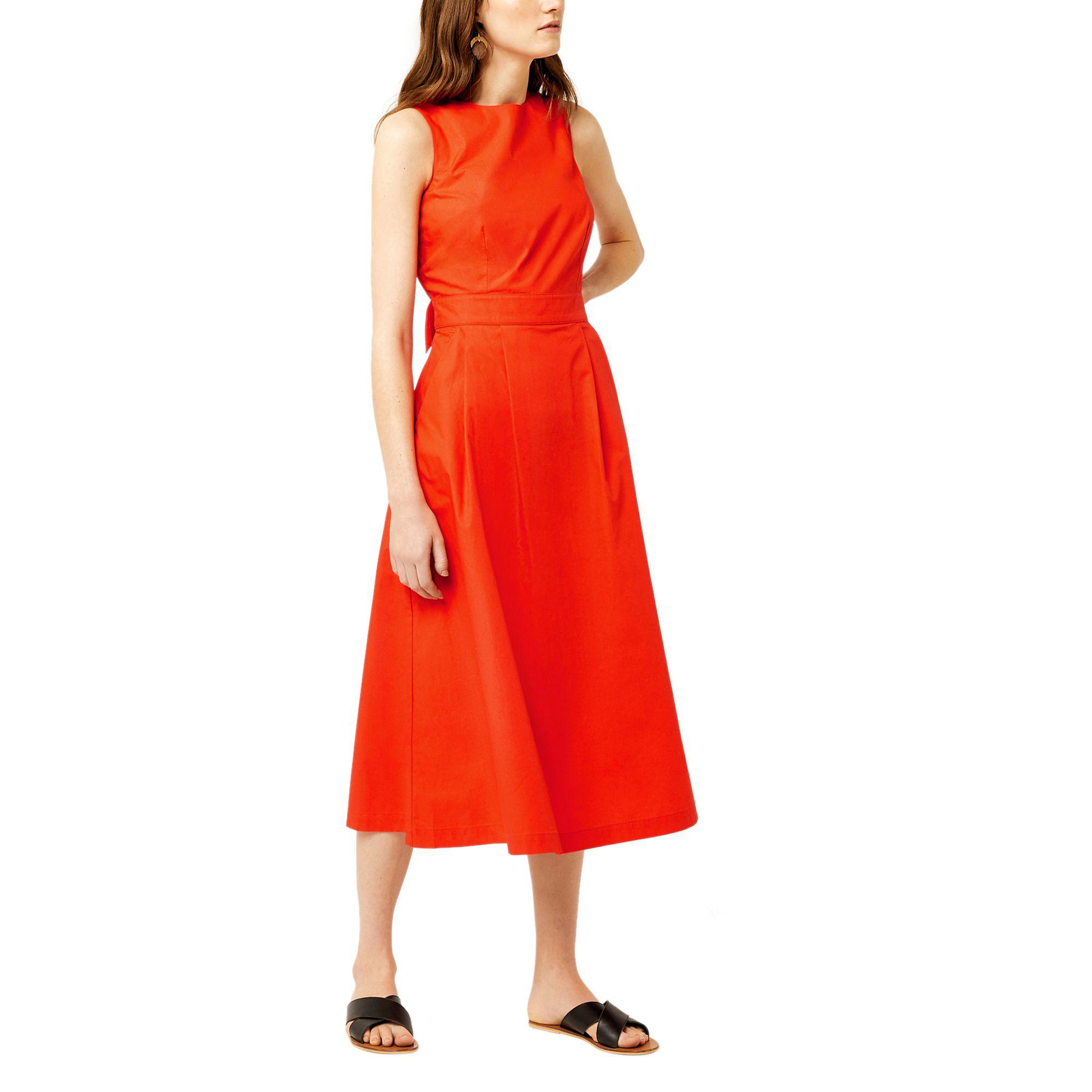 Warehouse Spot Tie Back Midi Dress 2024 www.academiausik