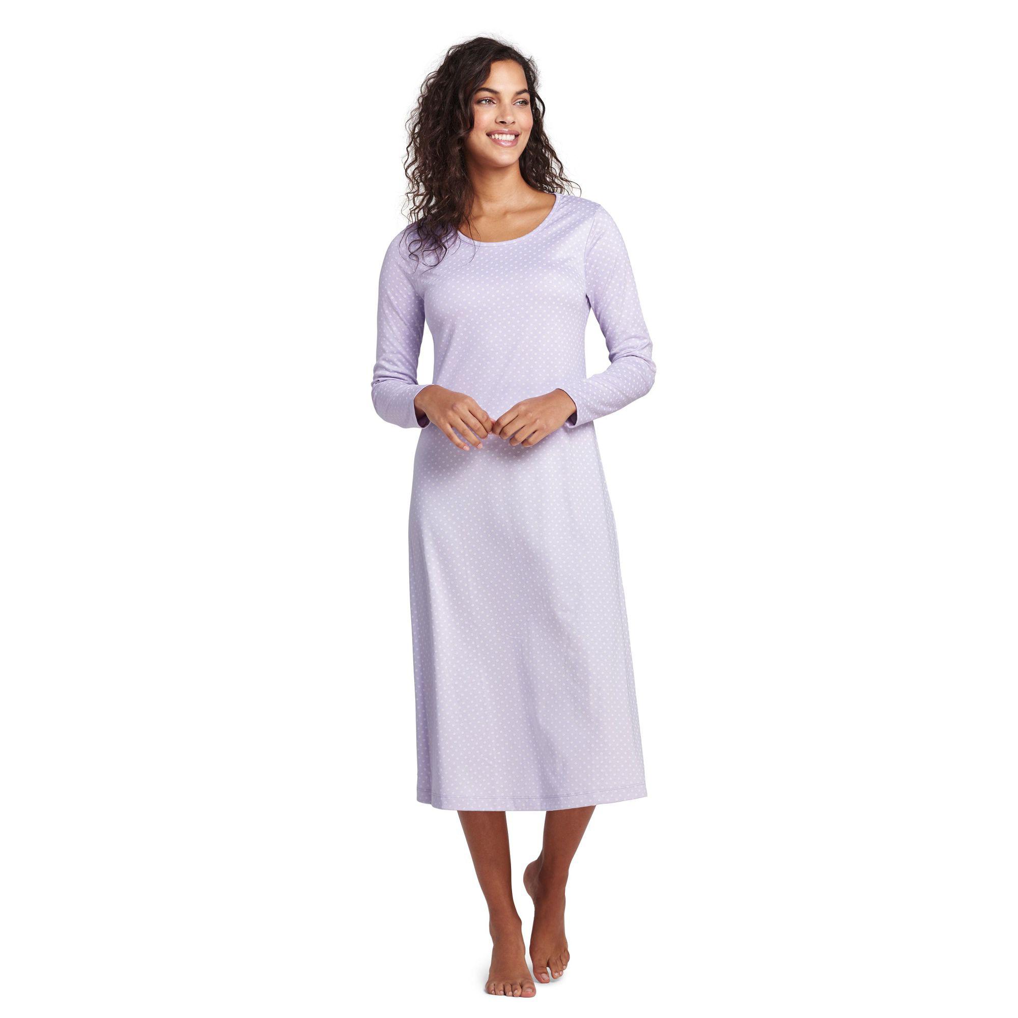 Purple Calf Length Dress