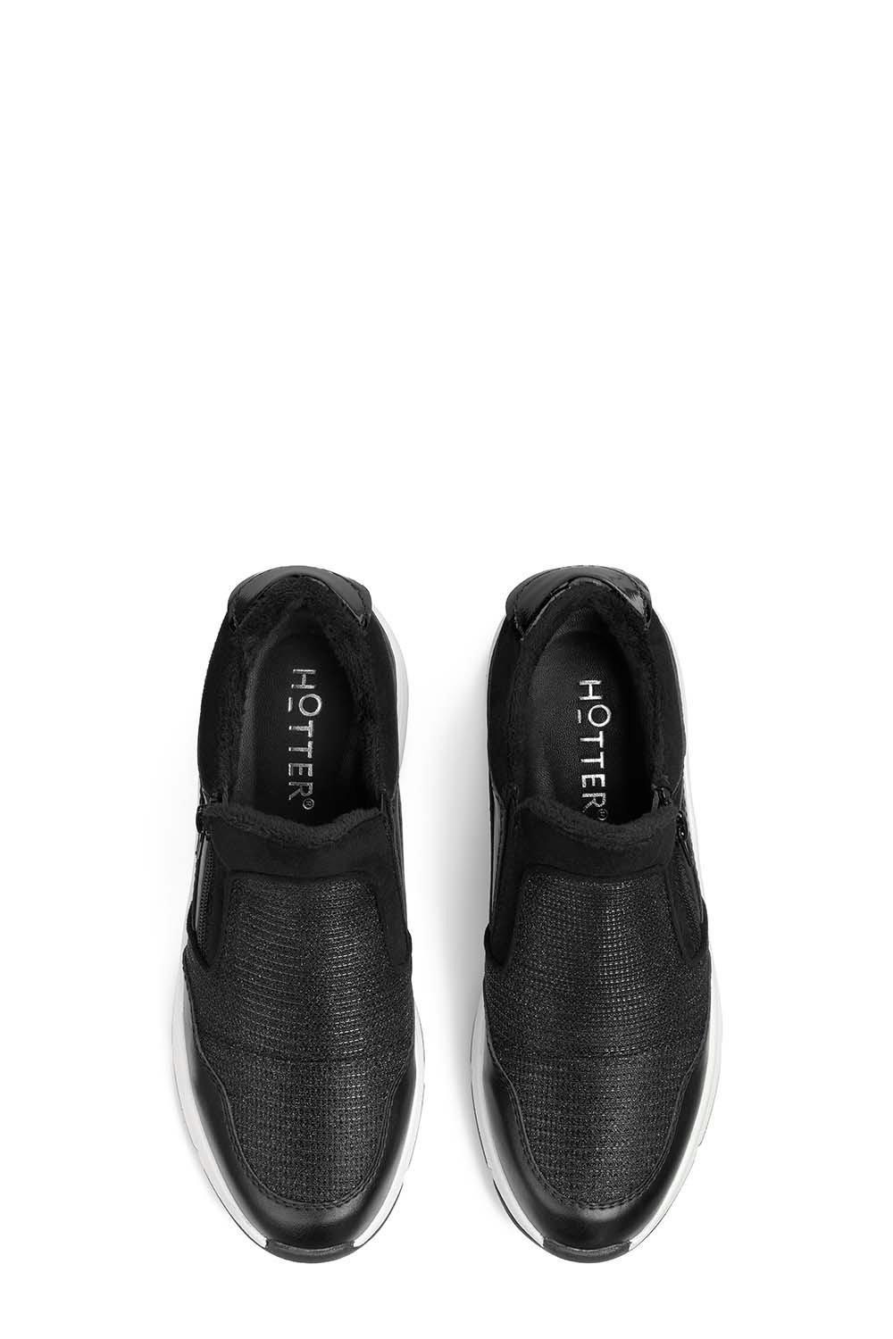 Hotter hotsell black trainers
