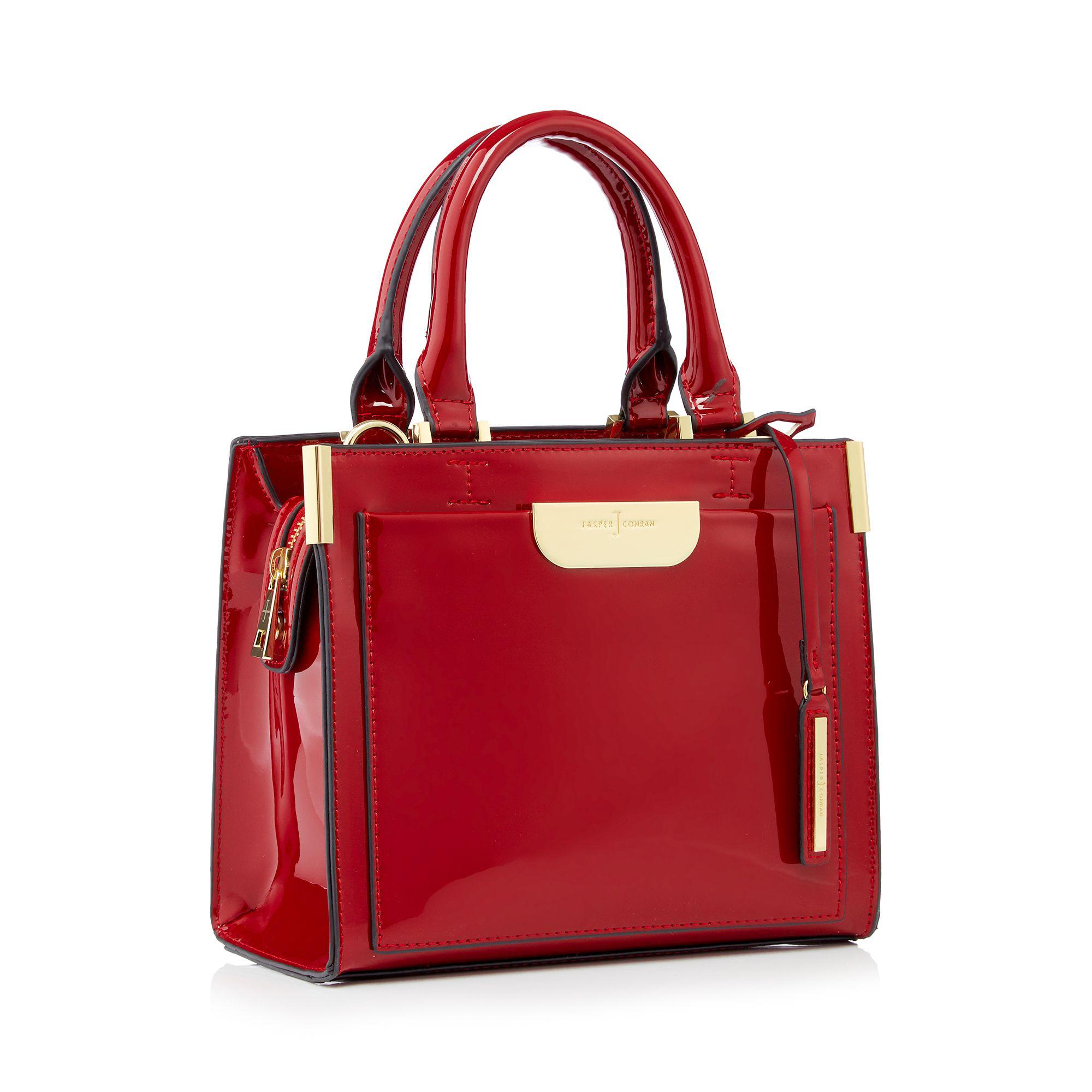 Wine Red Small Patent Barnes Grab Bag Wine Red Small Patent Barnes Grab Bag