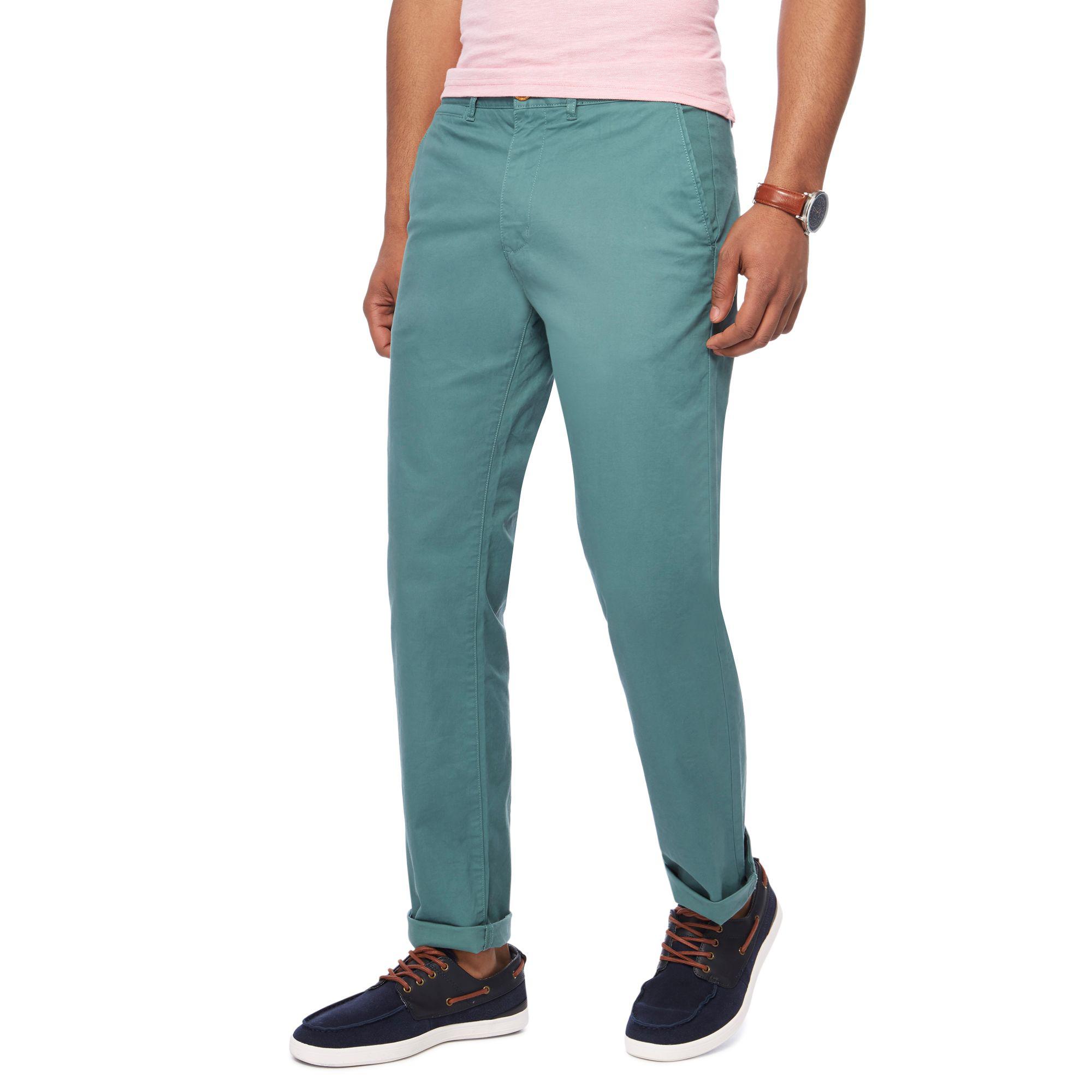 racing green straight fit chinos