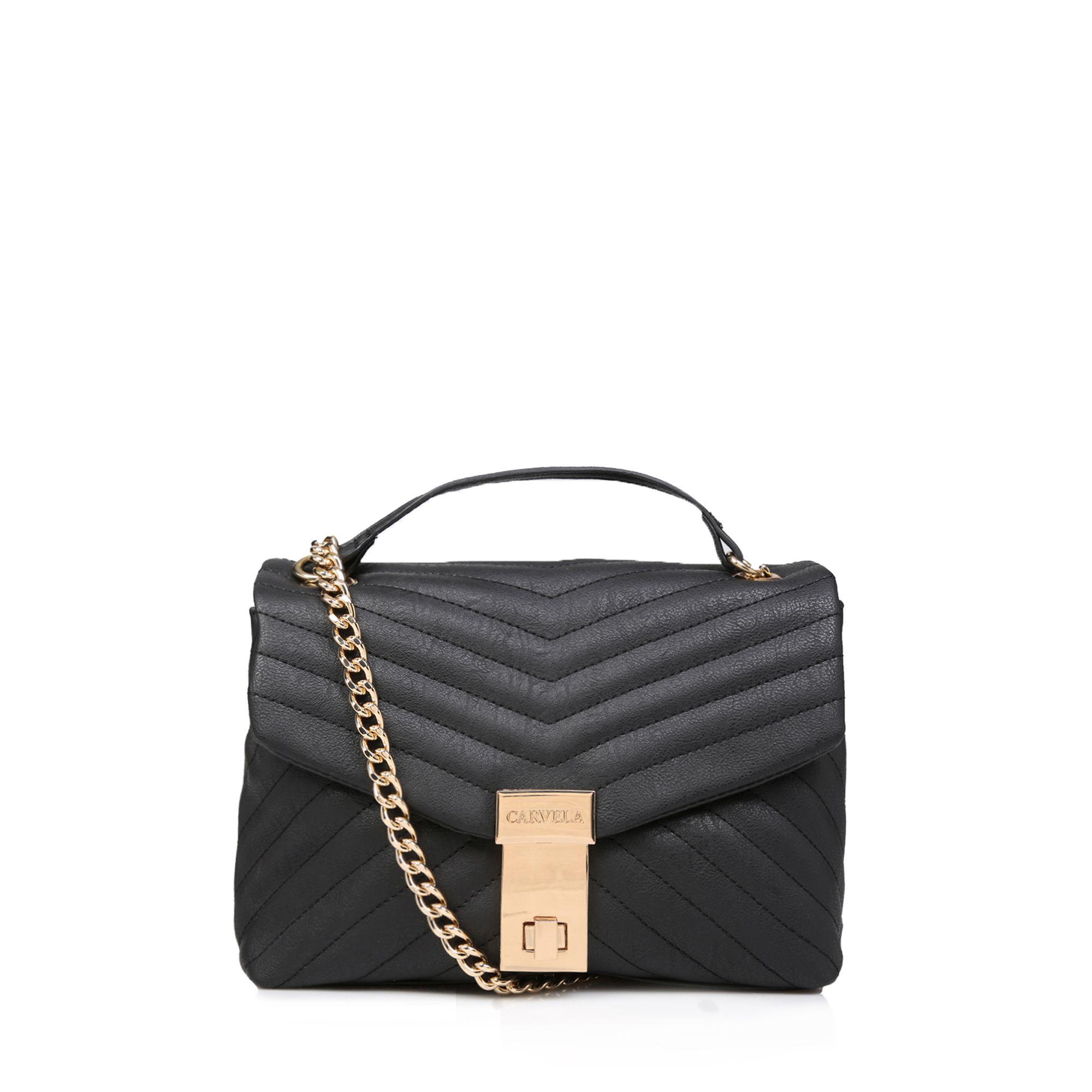 carvela cross body bag black