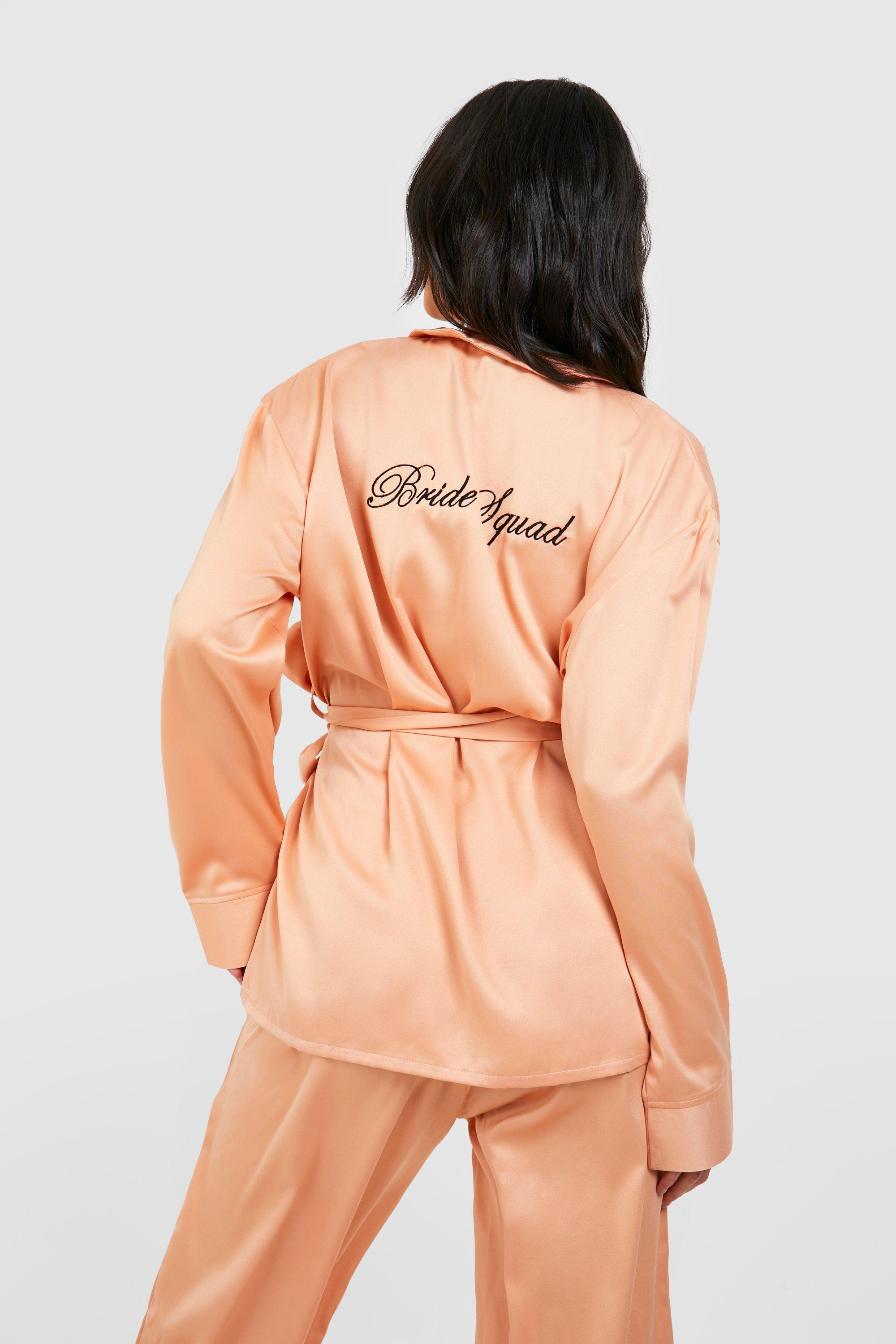 Bridal Party Bride To Be Satin Pyjamas Bridesmaid Pajamas Bride