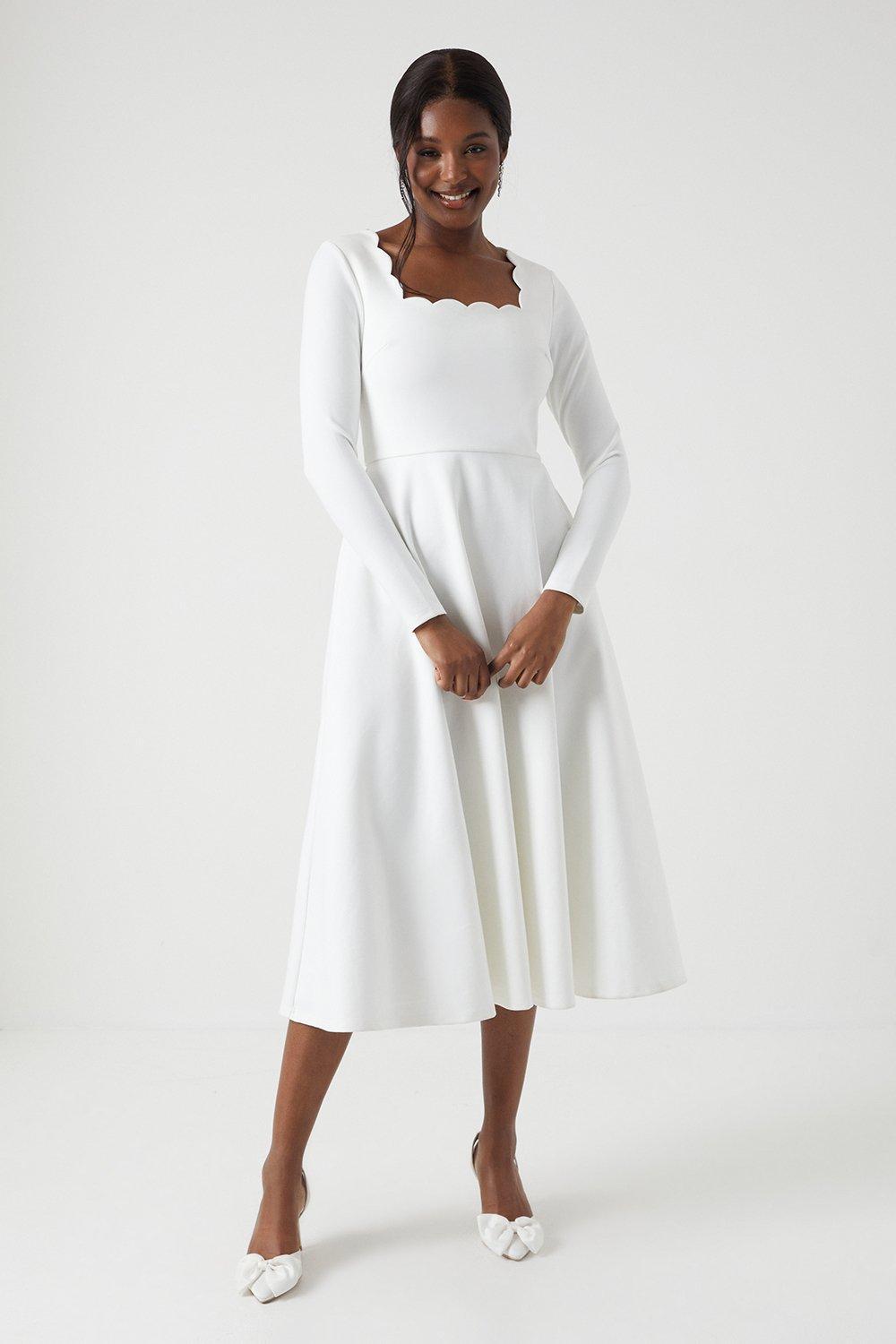 Long sleeve midi dress for outlet wedding