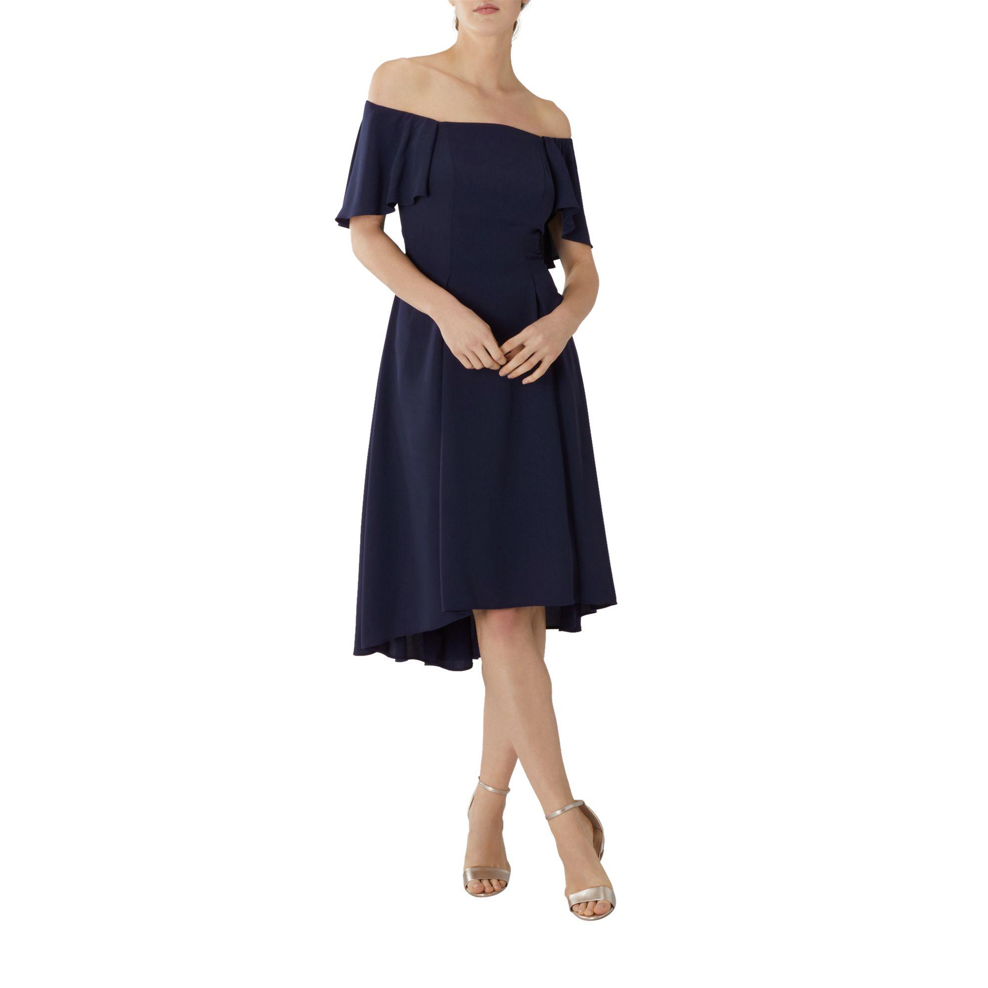 coast navy bardot dress
