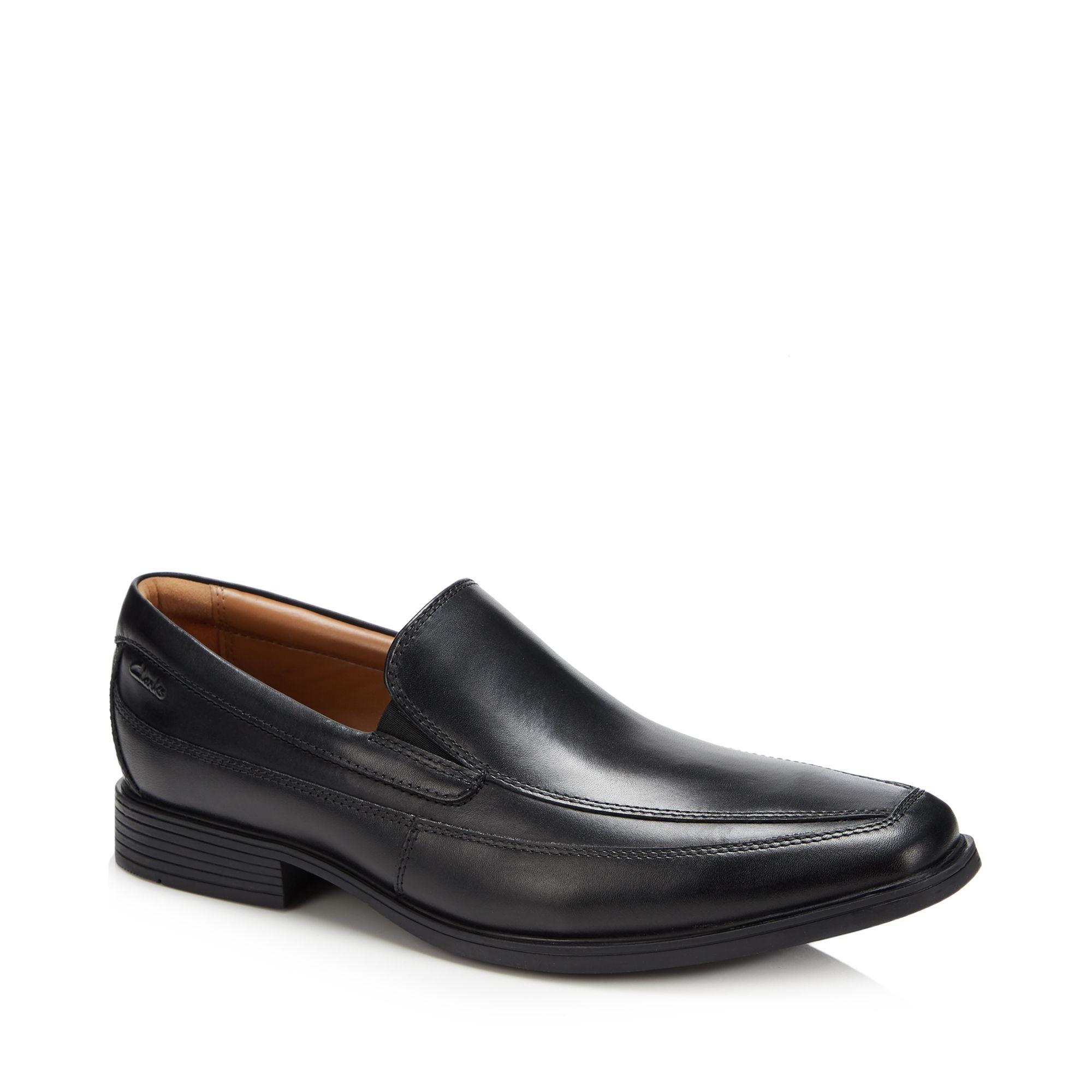Clarks Men's Leather 'tilden' Slip On Shoes in Black for Men - Lyst