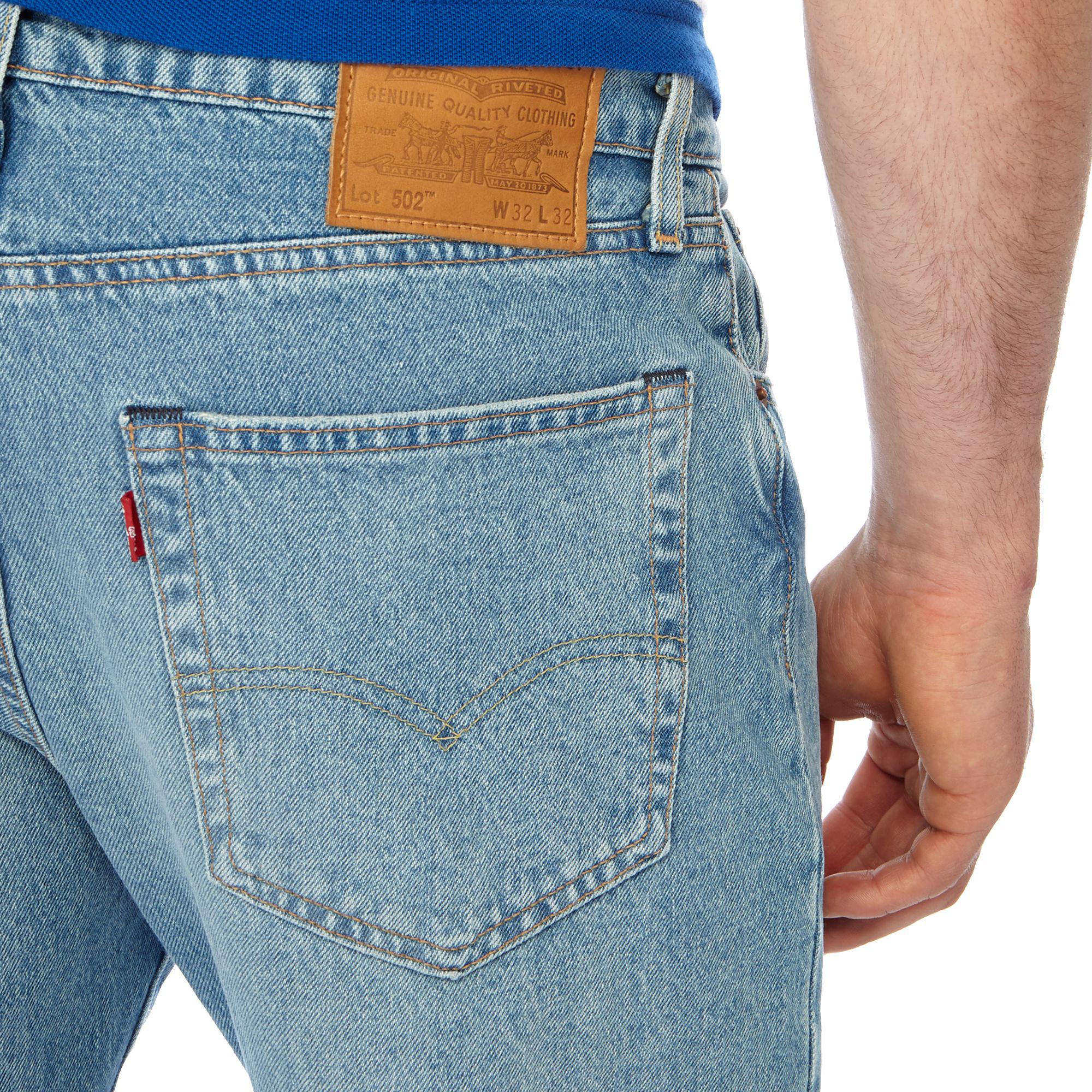 levi's 502 light wash