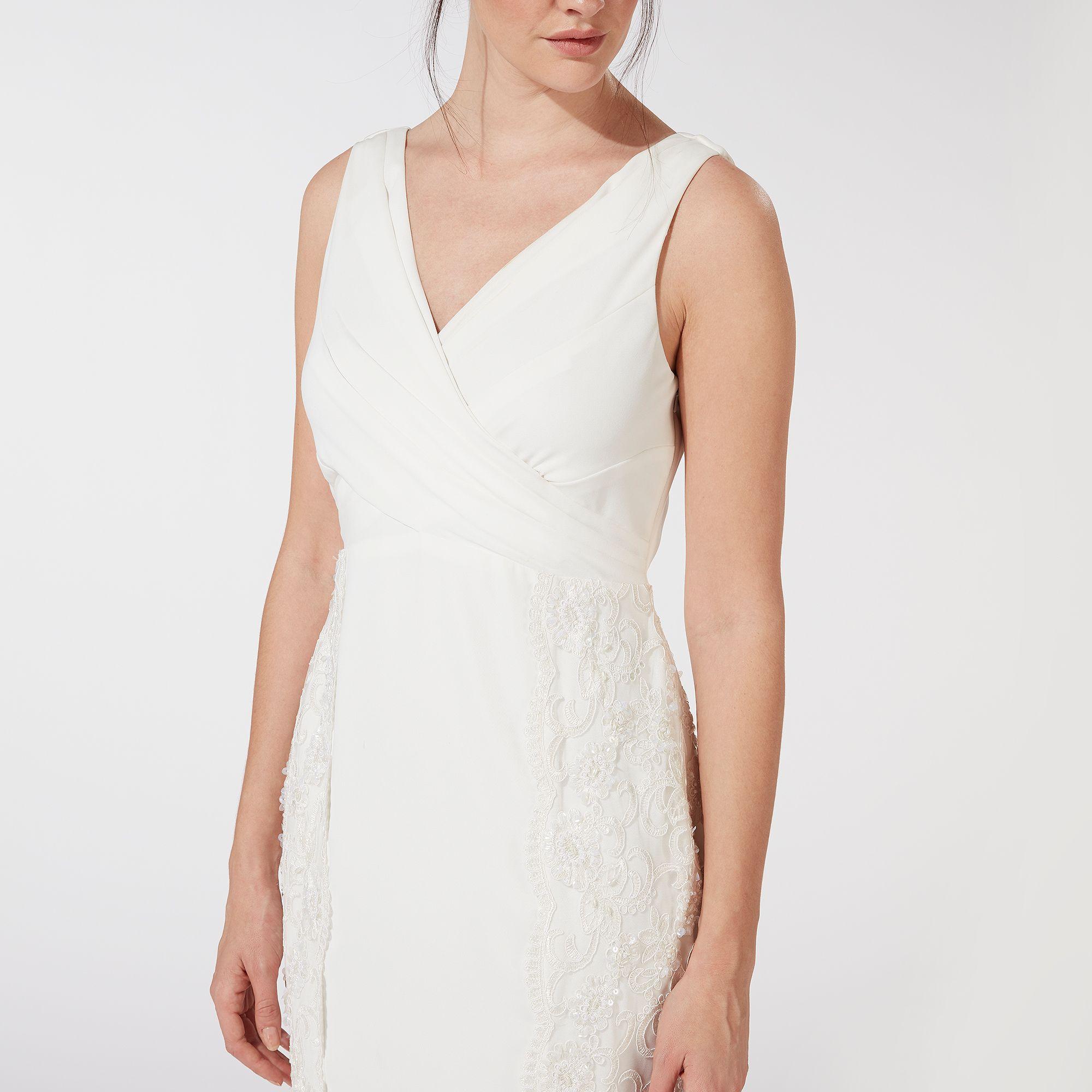 Début Lace Ivory Beaded &lsquo;rosie&rsquo; Wedding Dress in White - Lyst