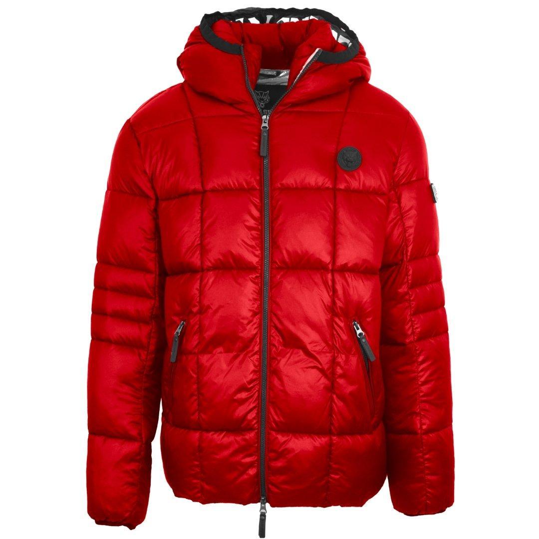 Philipp Plein Plein Sport Small Circle Logo Quilted Red Jacket for Men |  Lyst UK