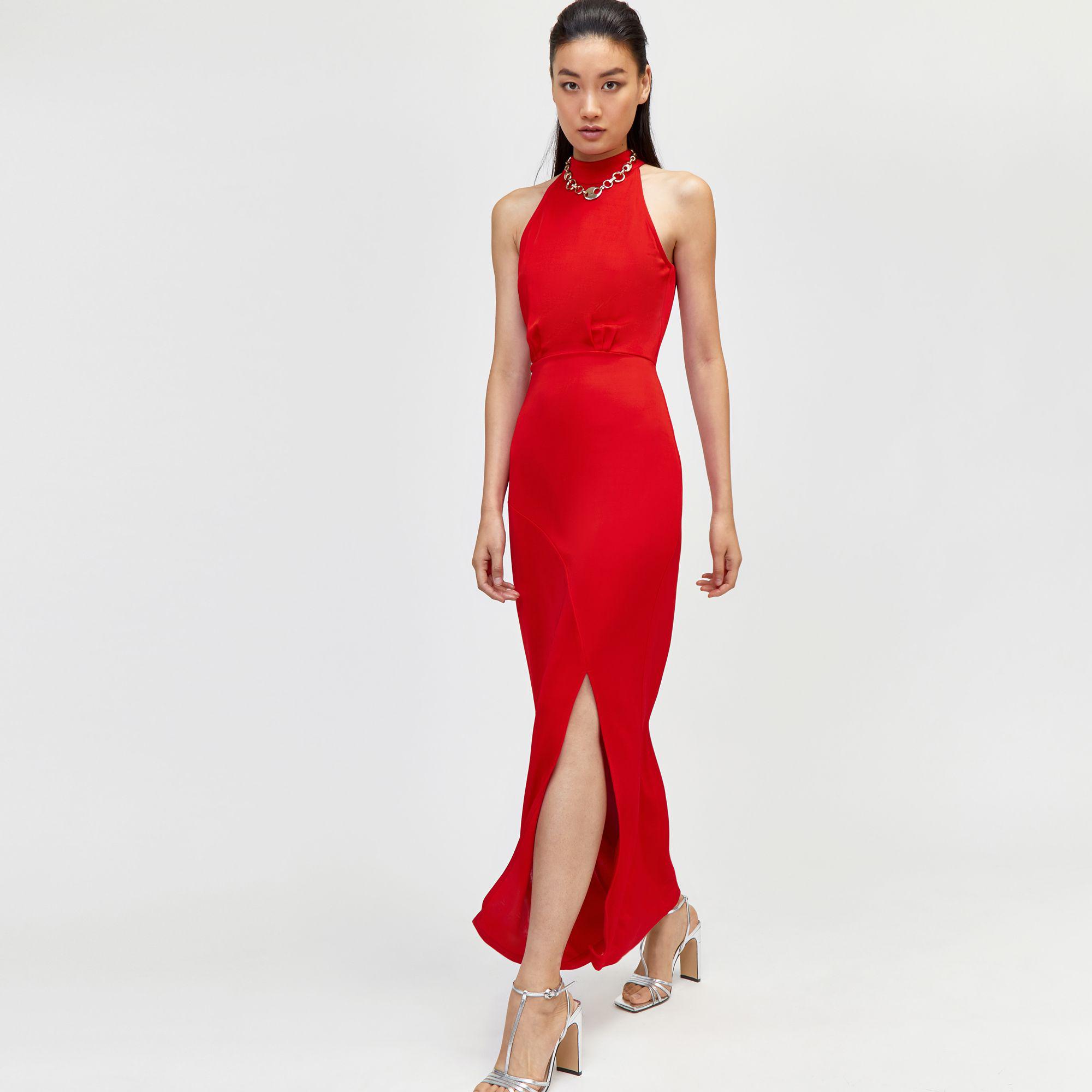 warehouse slinky maxi dress