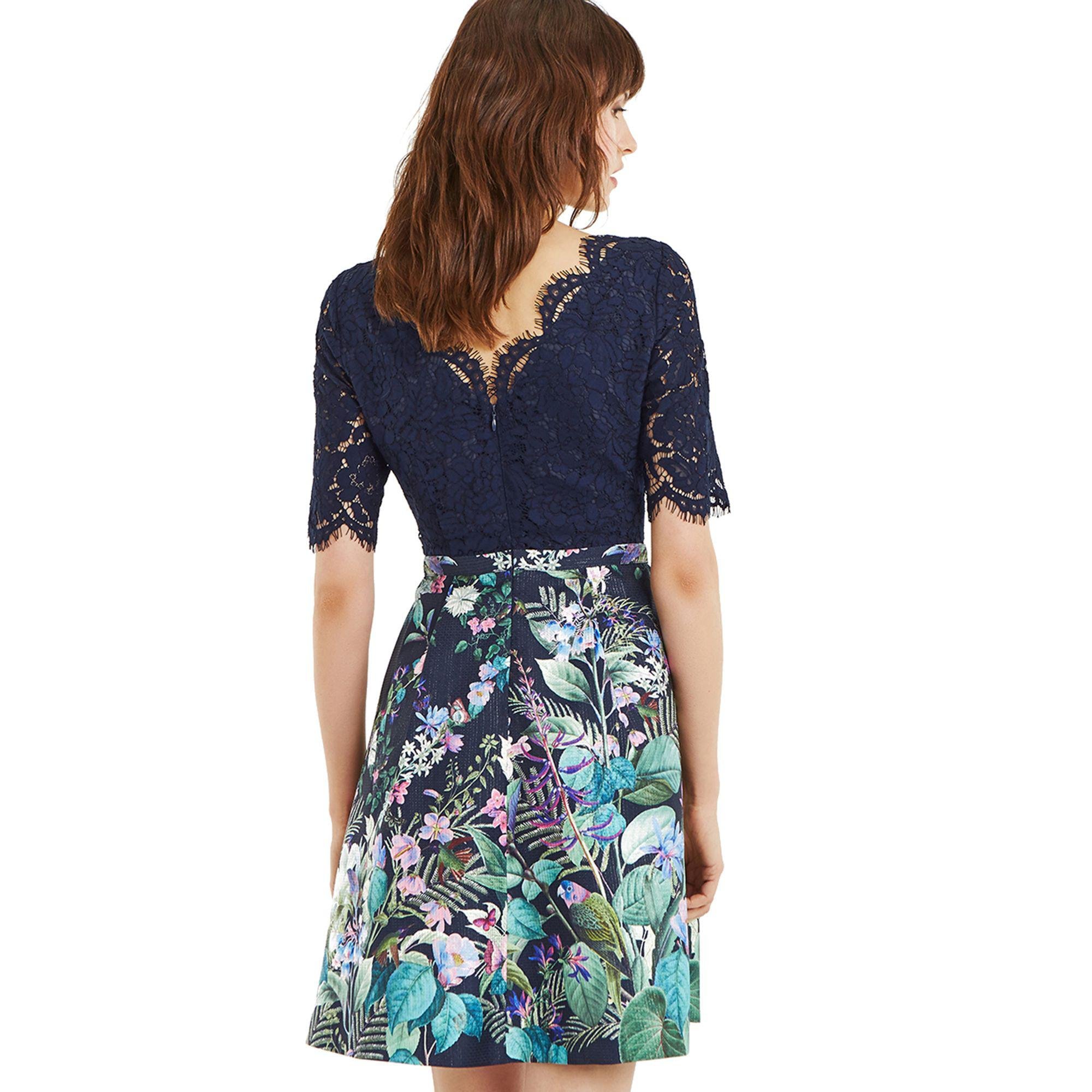 Lace top bloom skater dress Clearance