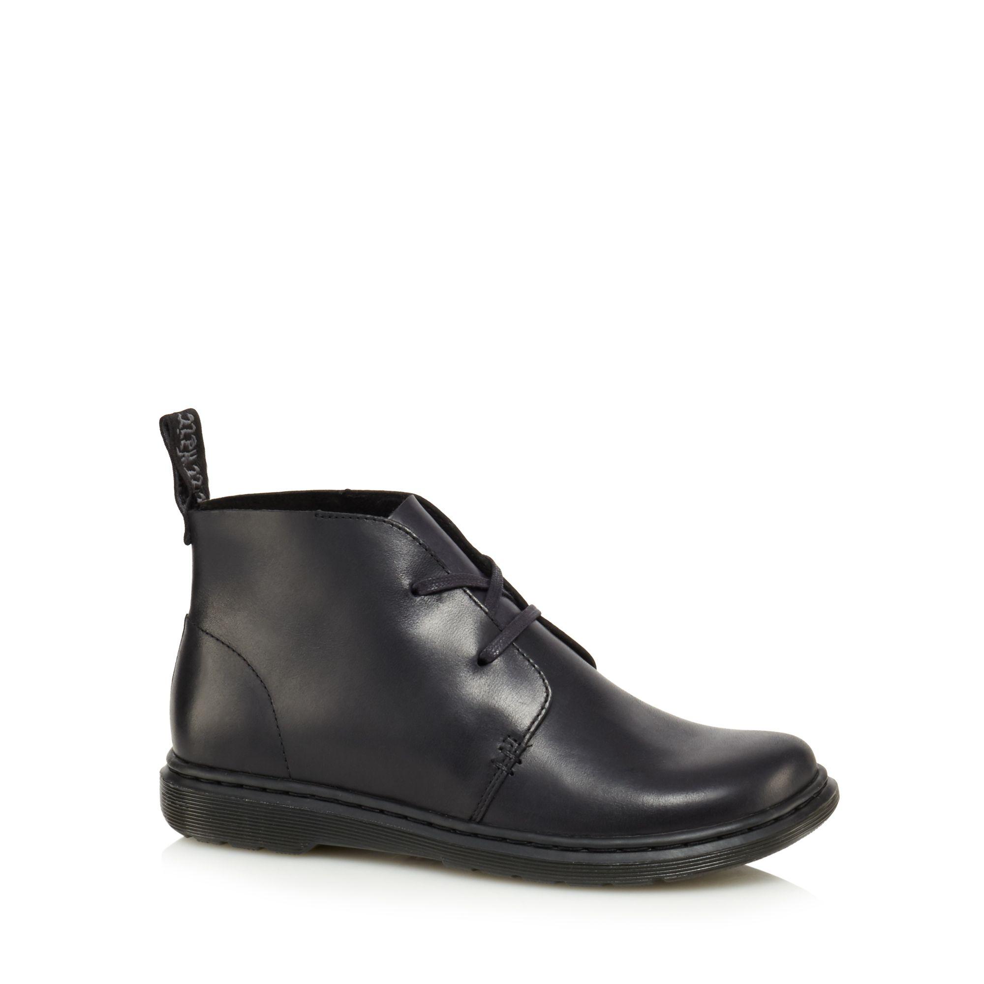 Dr. Martens Leather 'cynthia' Desert Boots in Black Lyst