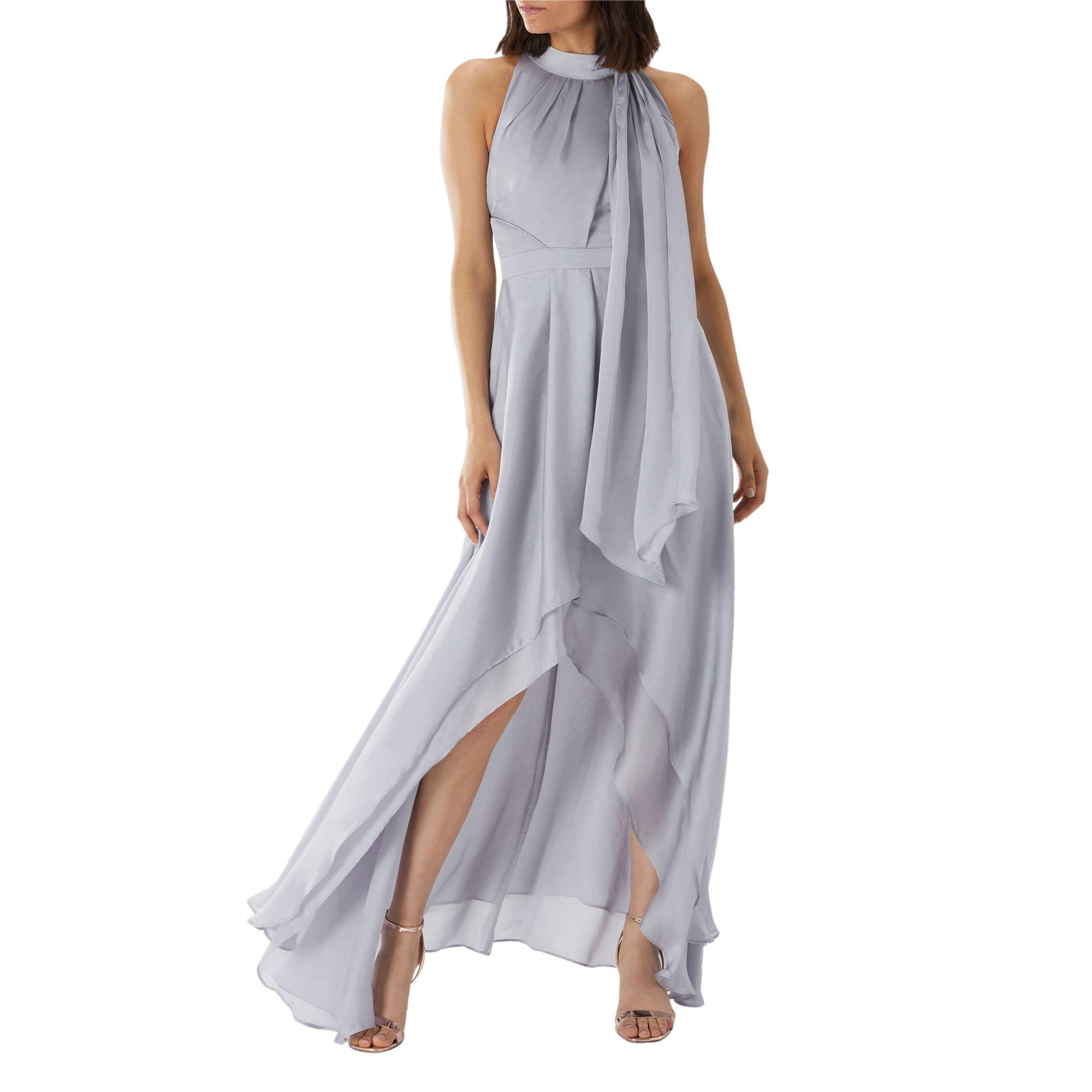 felda tie neck maxi dress