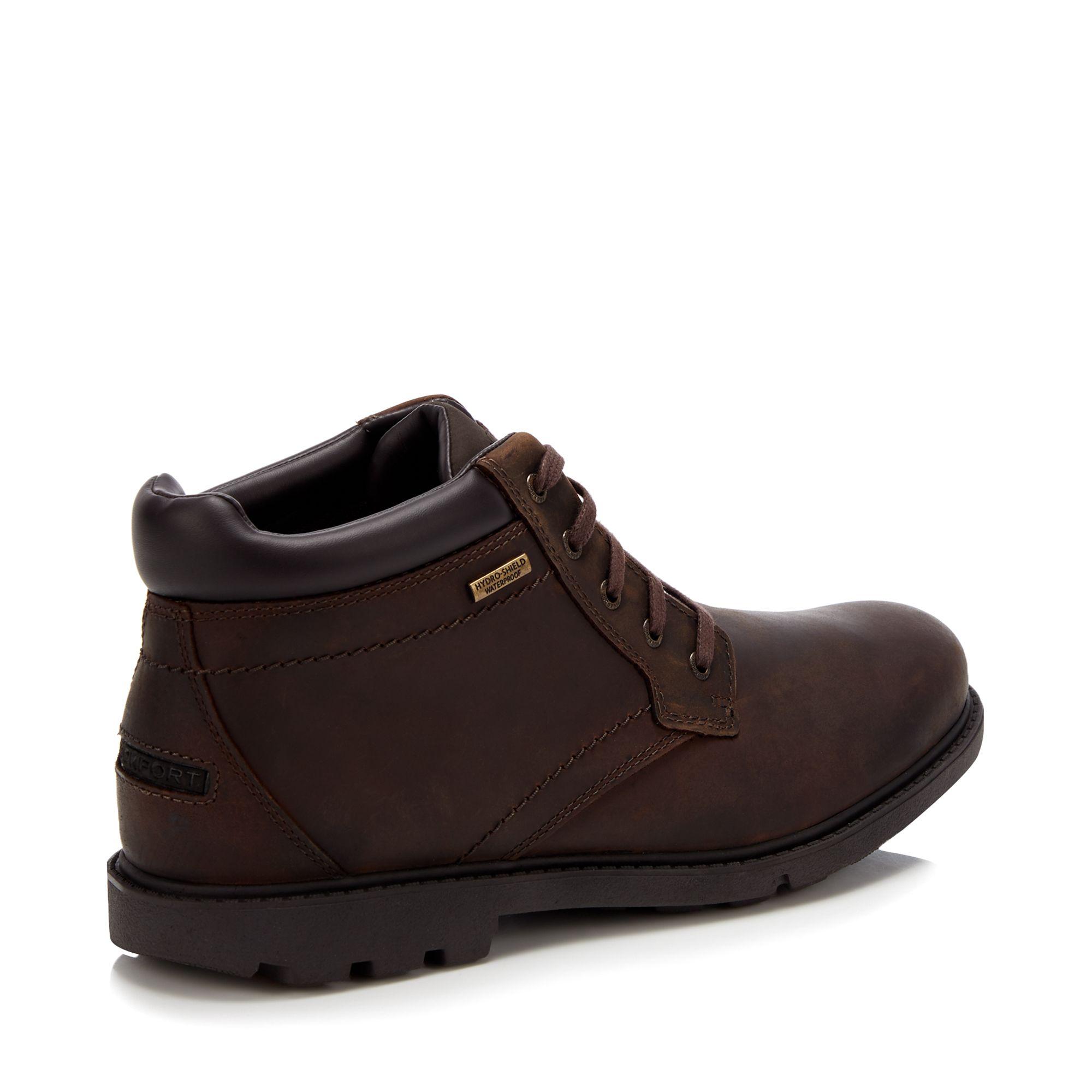 rockport men's storm surge waterproof lace up boot