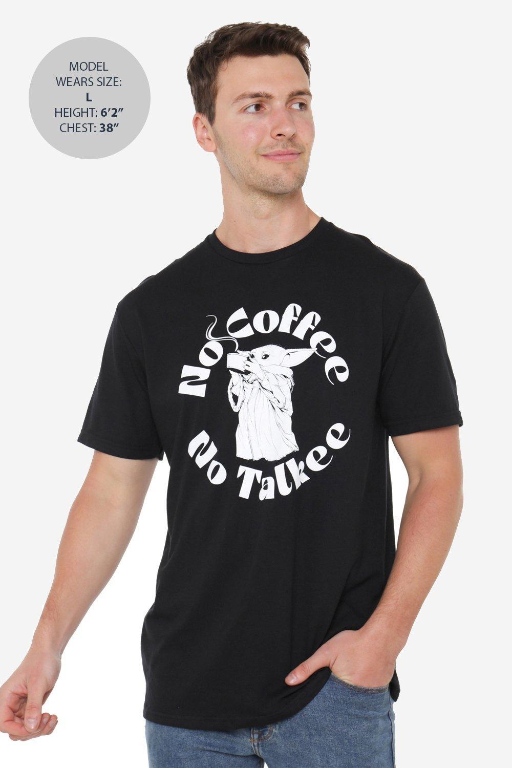 Star Wars The Mandalorian Baby Yoda Grogu No Coffee No Talkie Mens