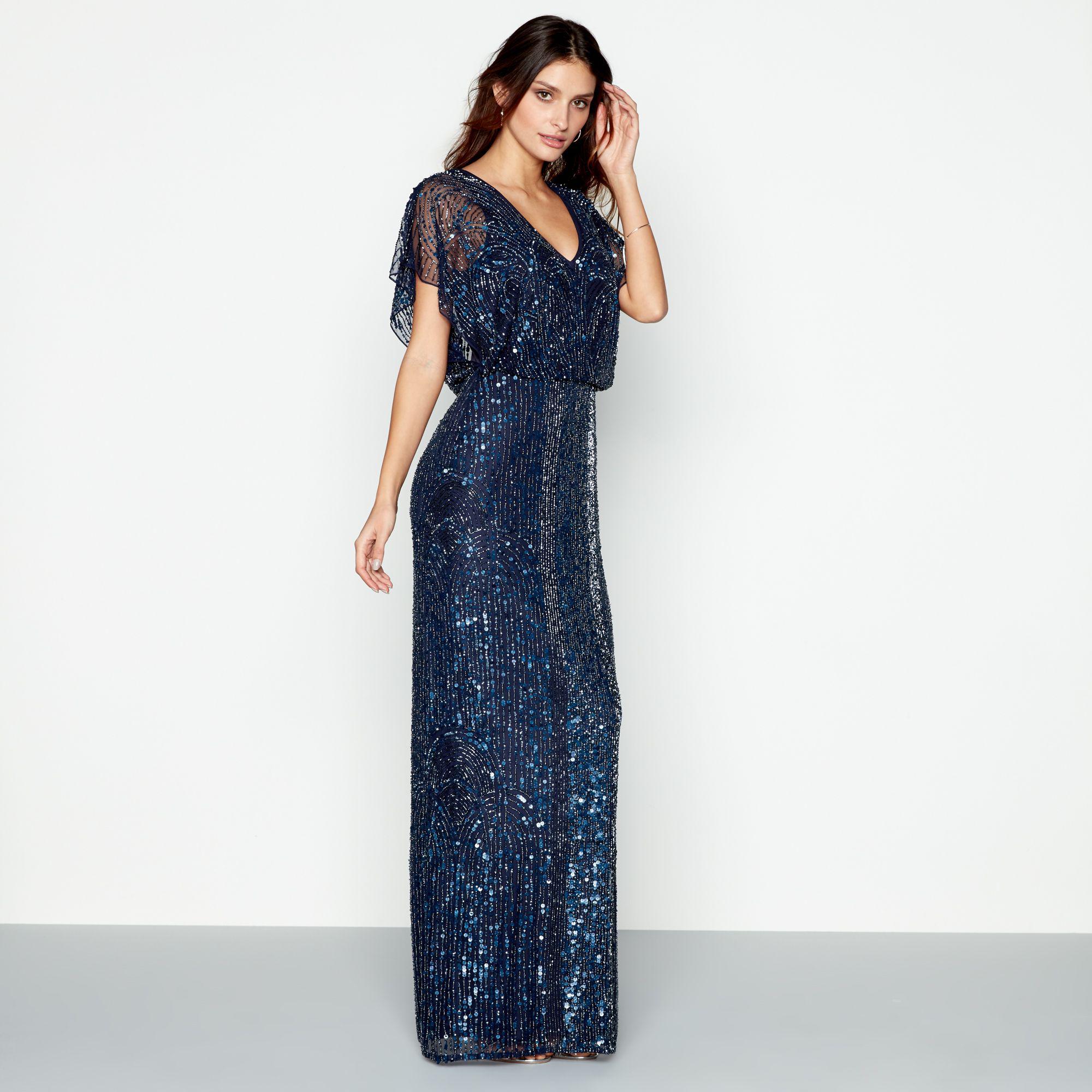 jenny packham navy gown