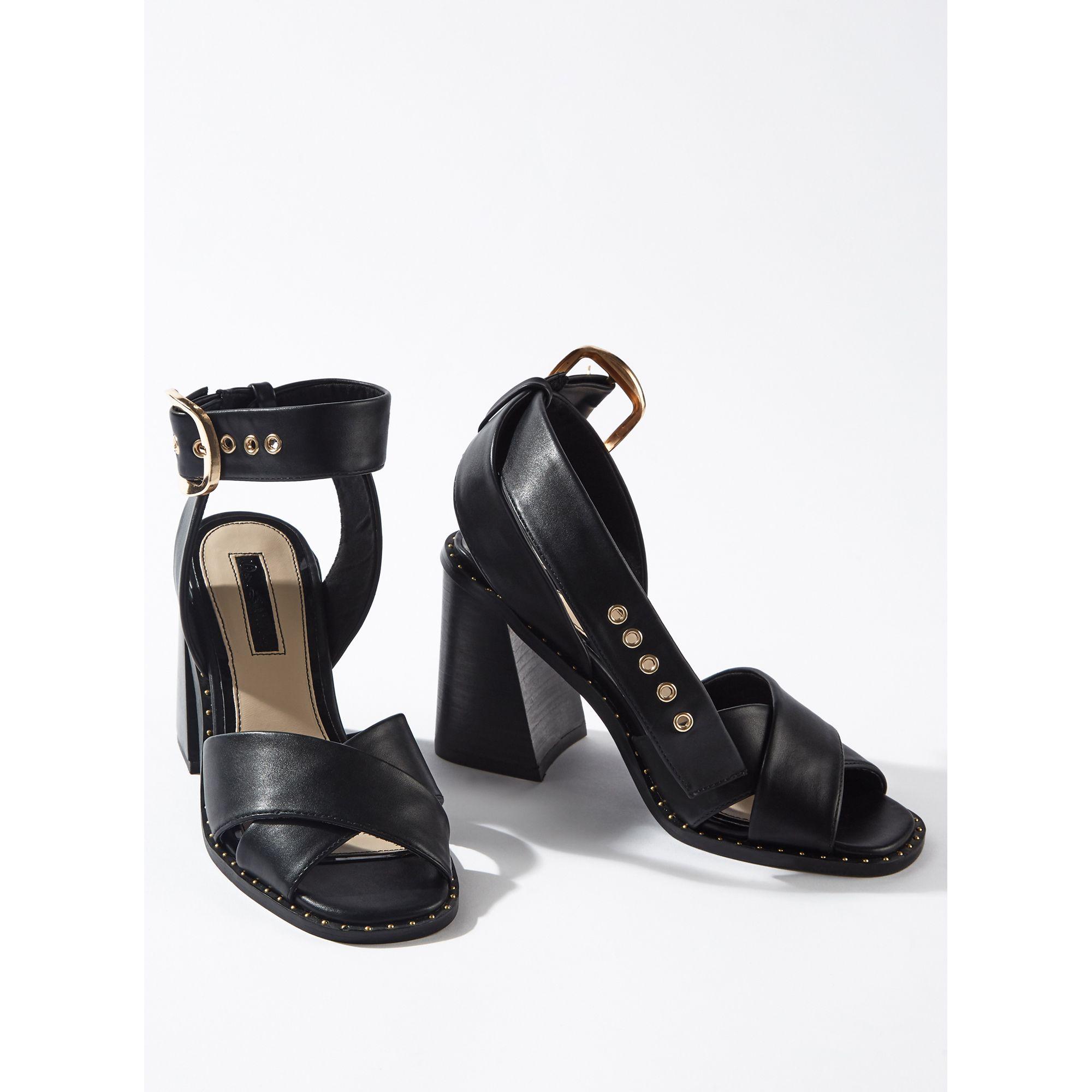 miss selfridge black sandals