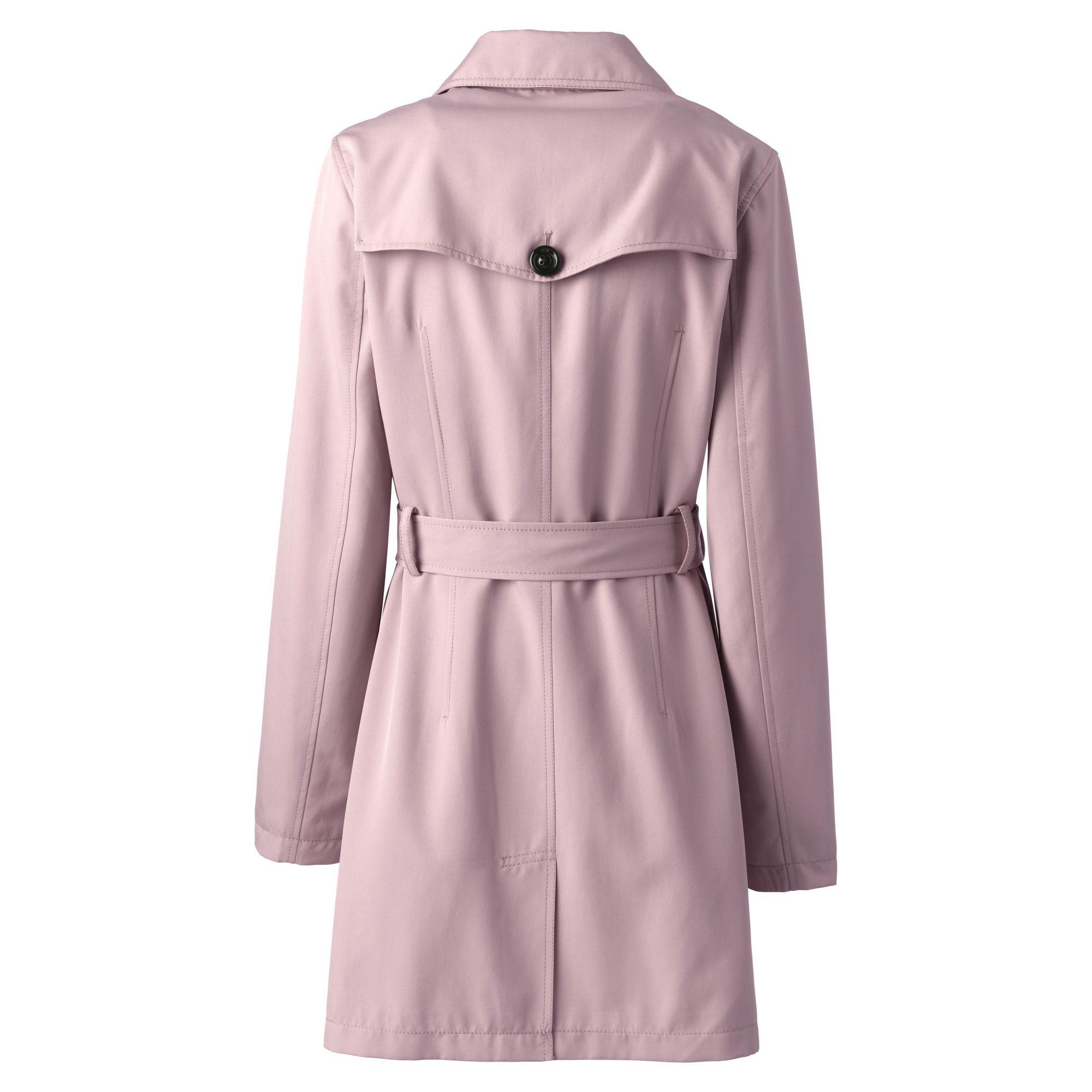 Lands' End Pink Petite Harbour Trench Coat - Lyst