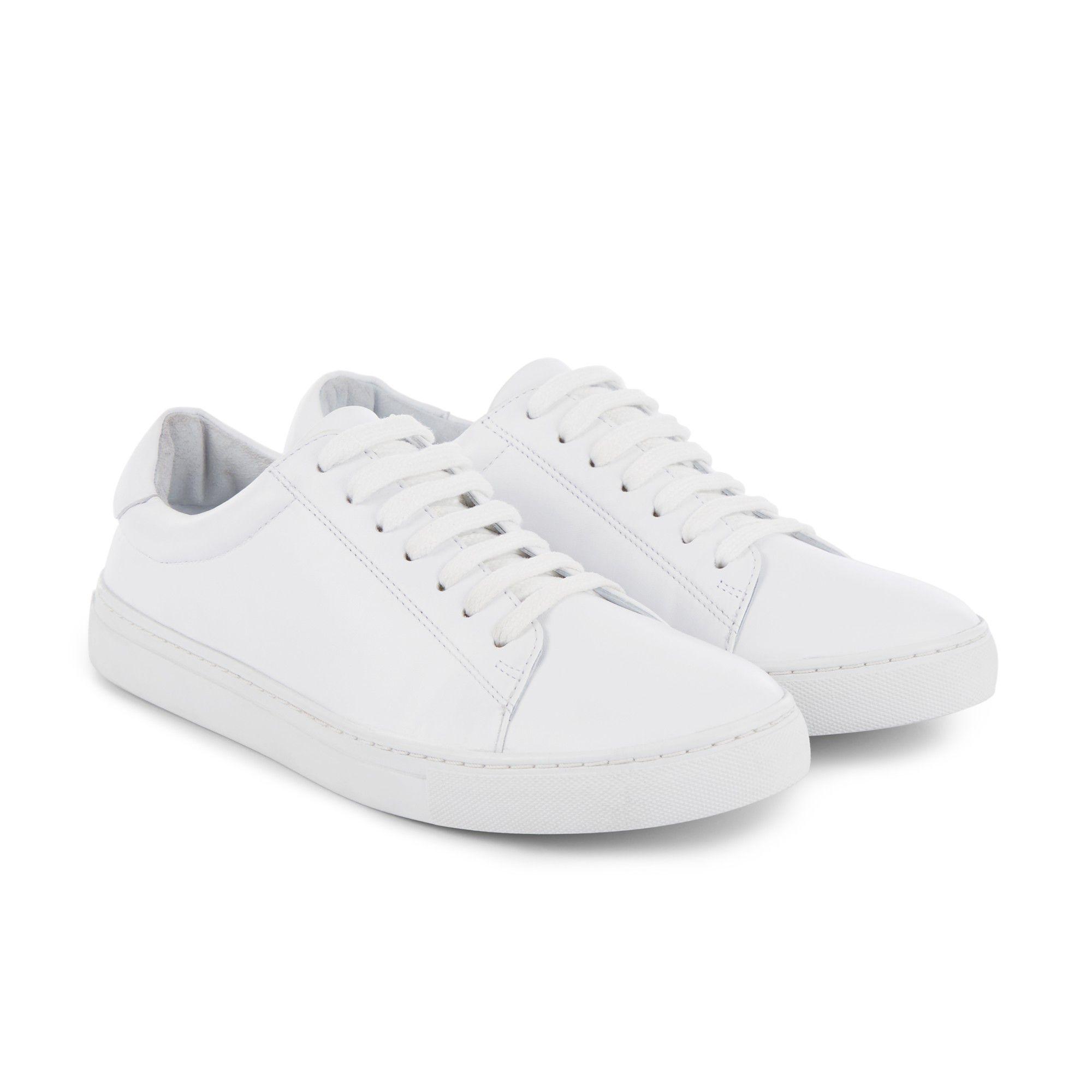 Hobbs Leather 'hollie' Trainers in White - Lyst