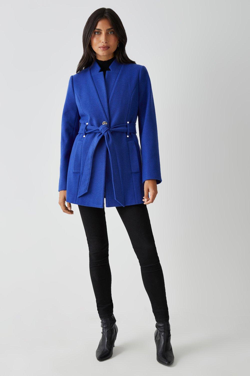 Wallis top belted coat