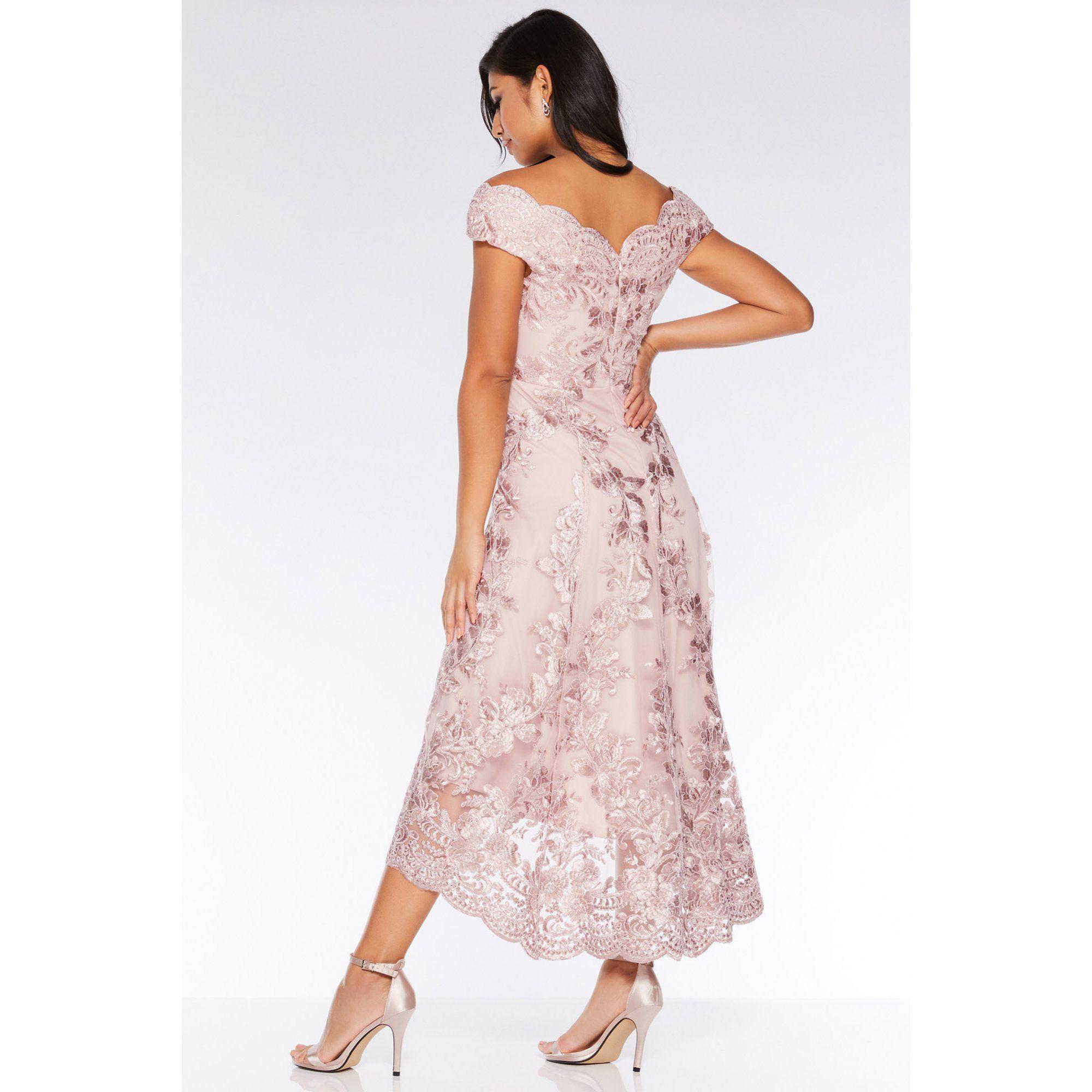 quiz pink bardot dress