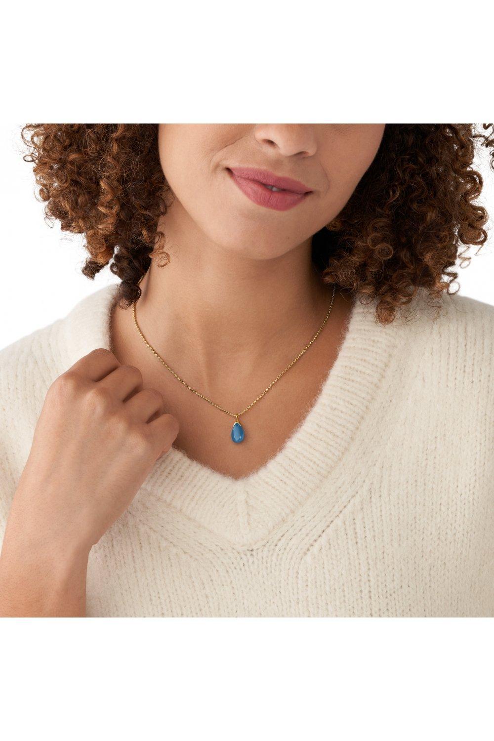 Sea Glass Stainless Steel Necklace - Skj1631710