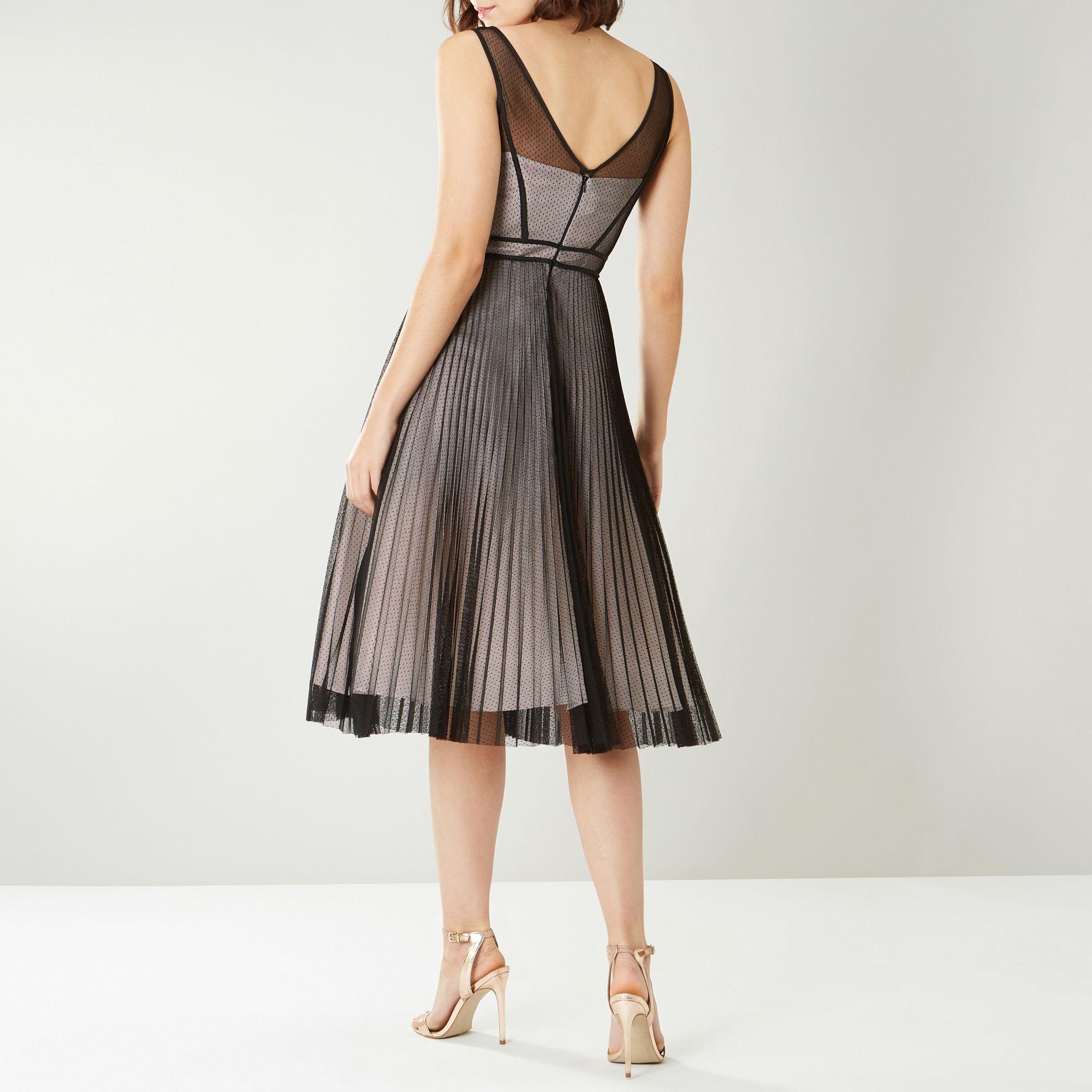 coast jones spot midi dress