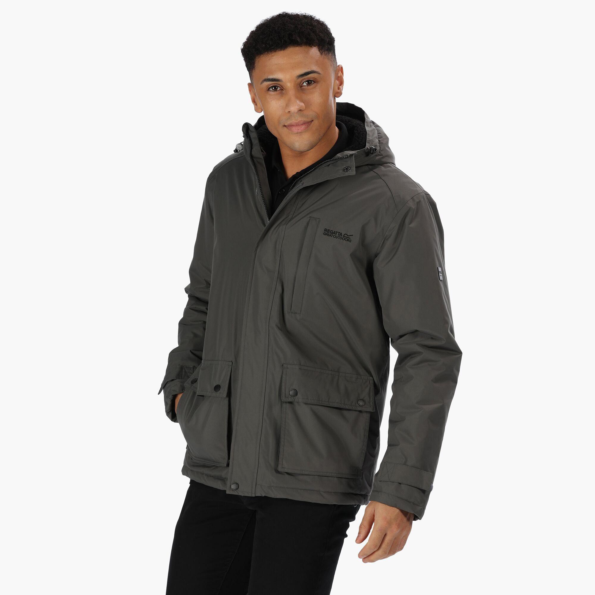 Regatta Fleece 'sterlings' Waterproof Insulated Hooded Jacket in Grey ...