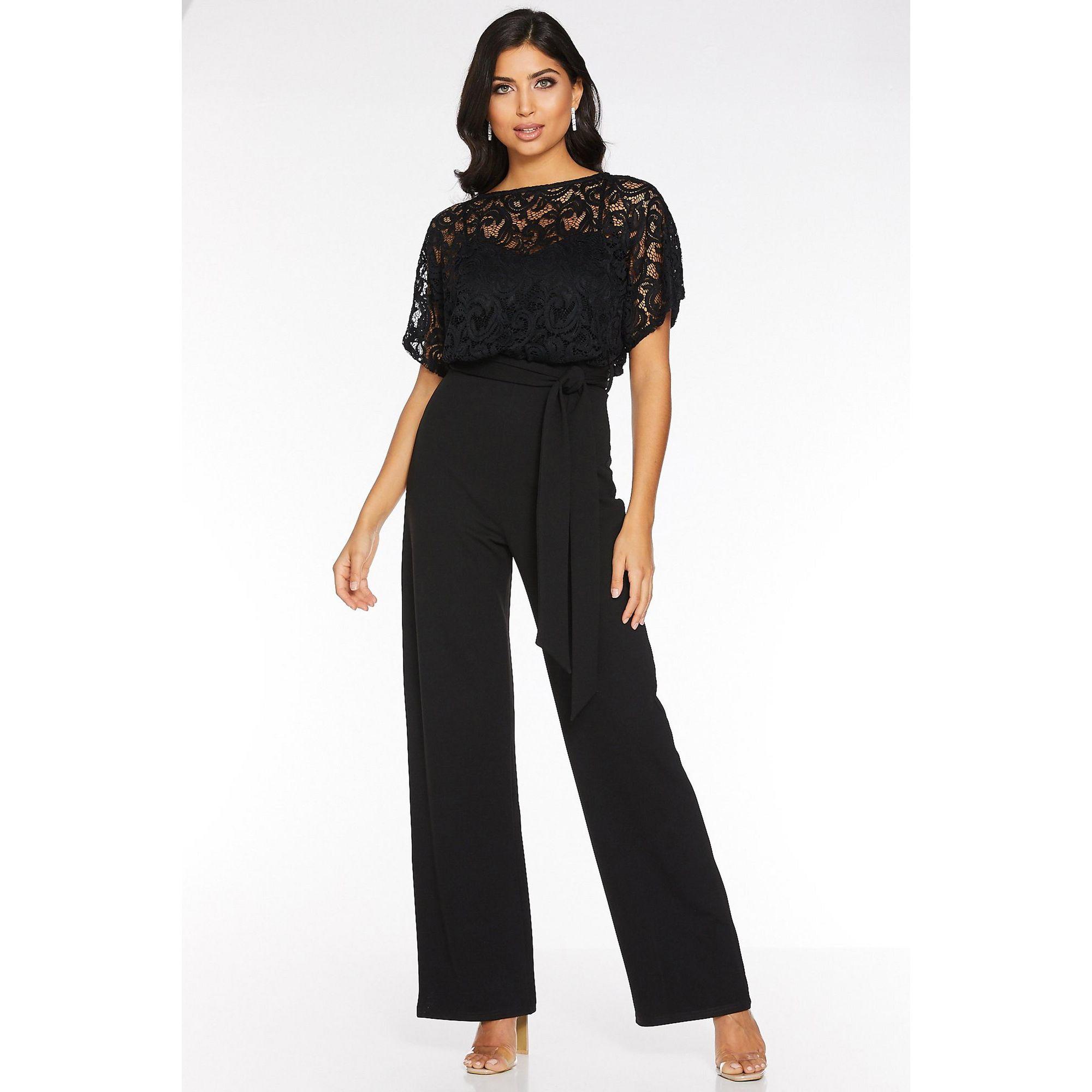 black batwing jumpsuit