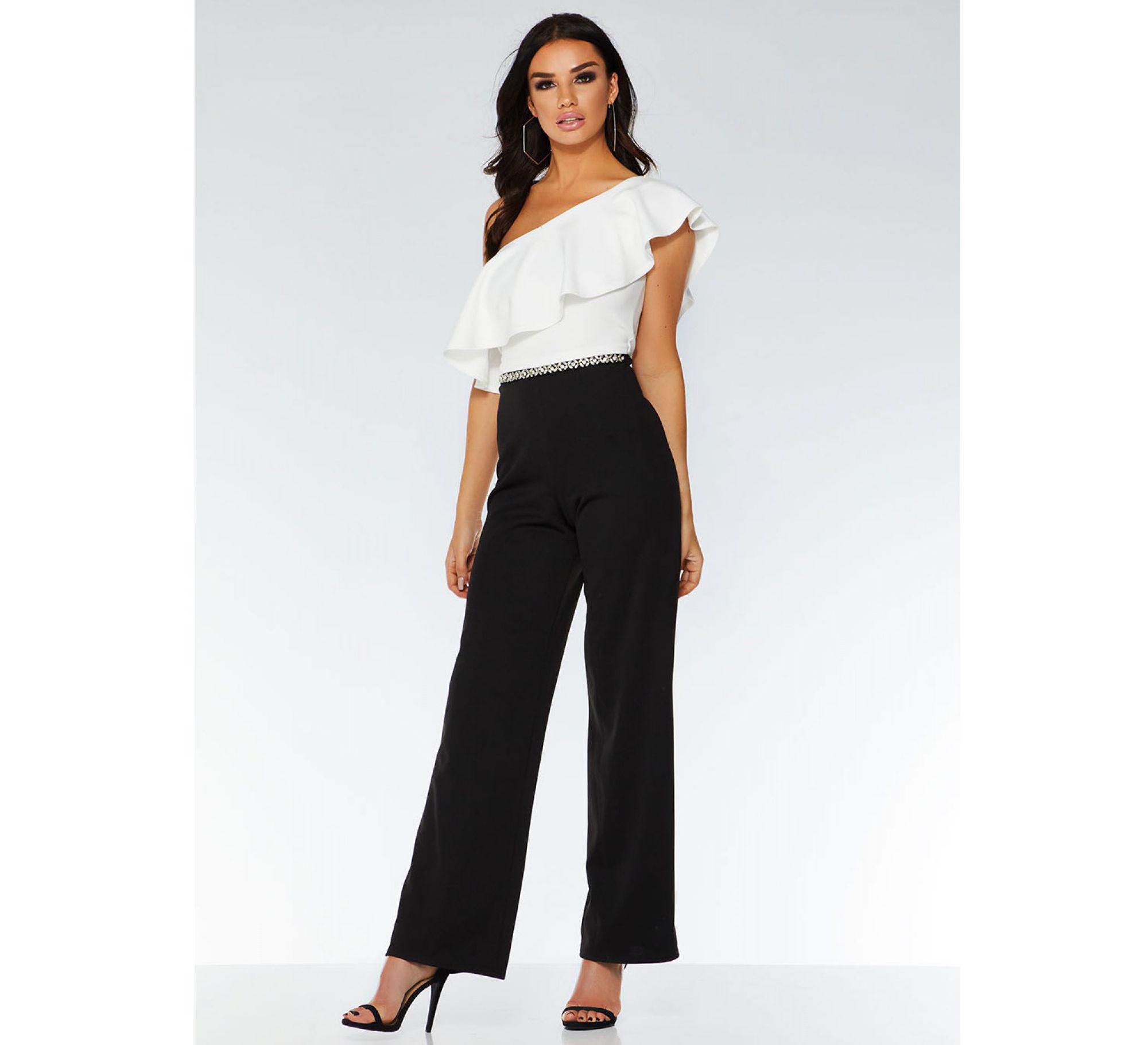 black and white jumpsuit quiz