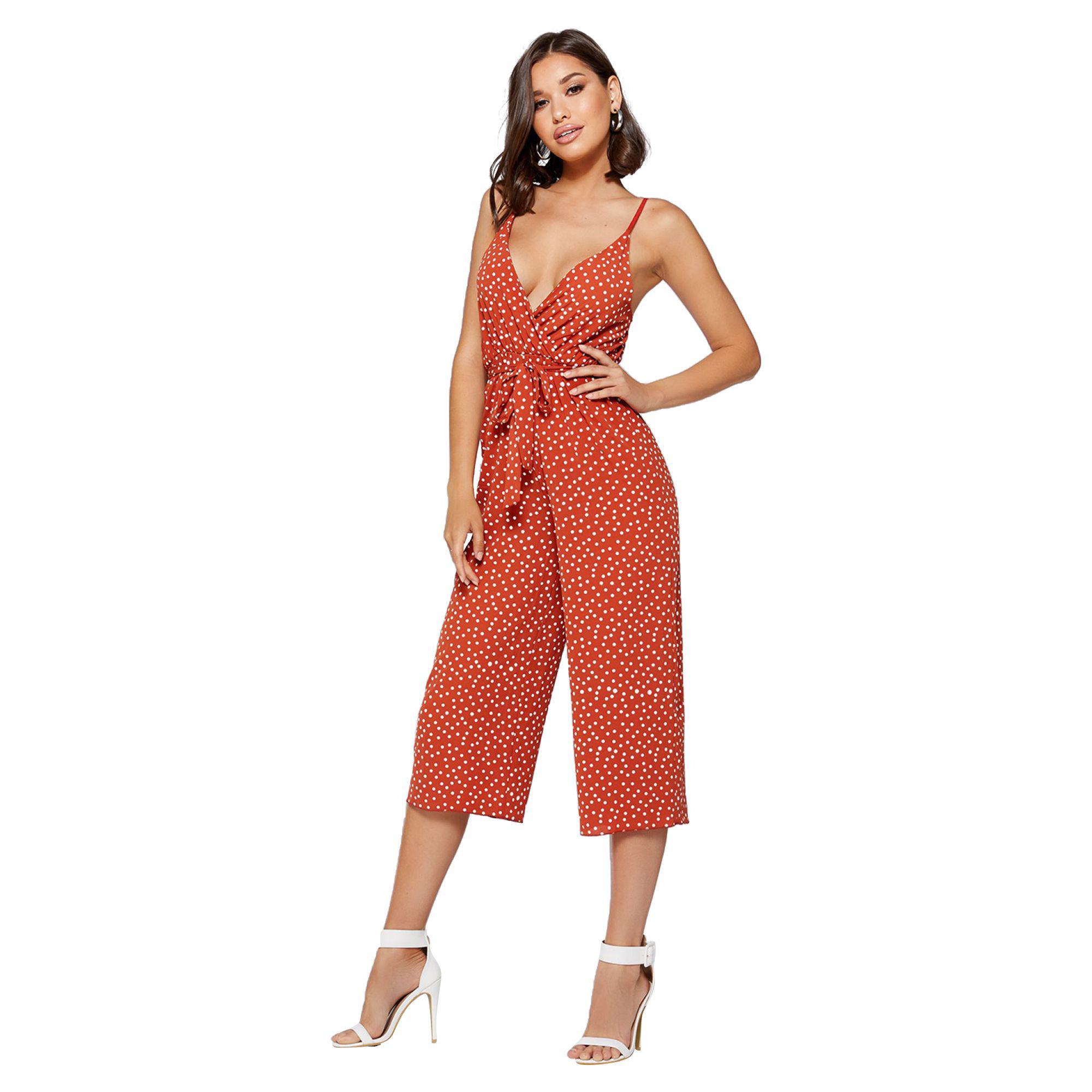 quiz rust jumpsuit
