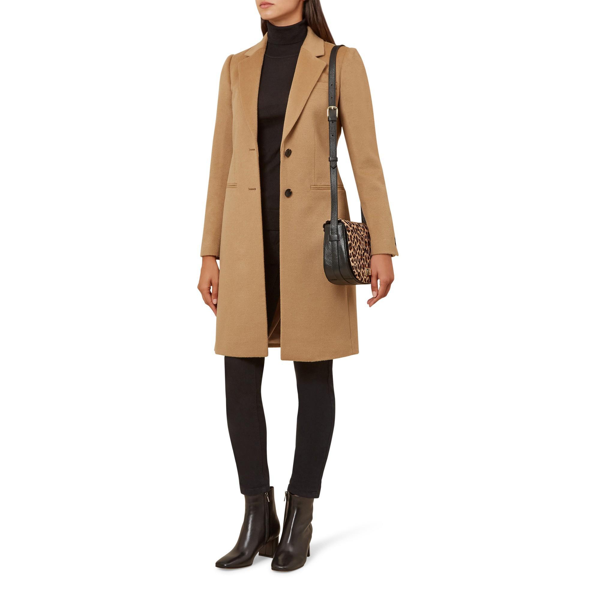 Hobbs Wool 'tilda' Coat in Natural Lyst