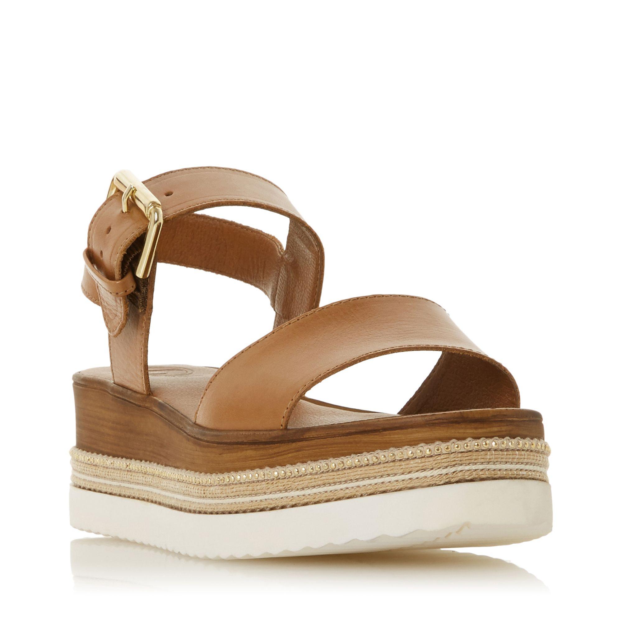 wedge heel sandals tan