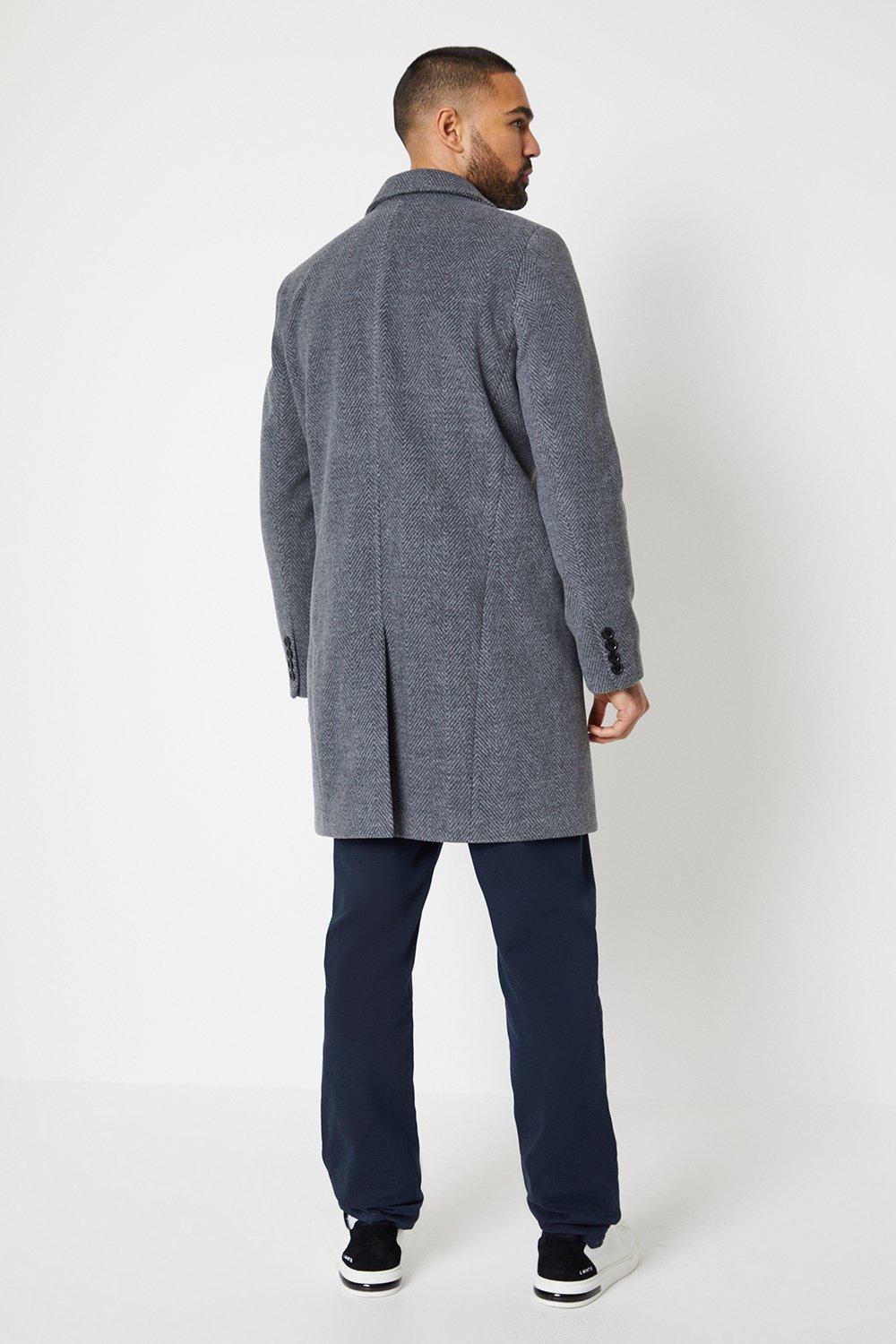 Mens grey epsom coat cheap