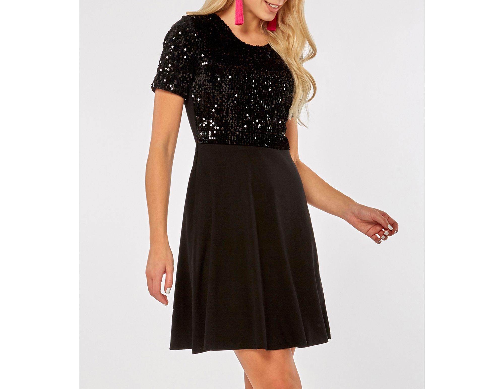 dorothy perkins sequin skater dress