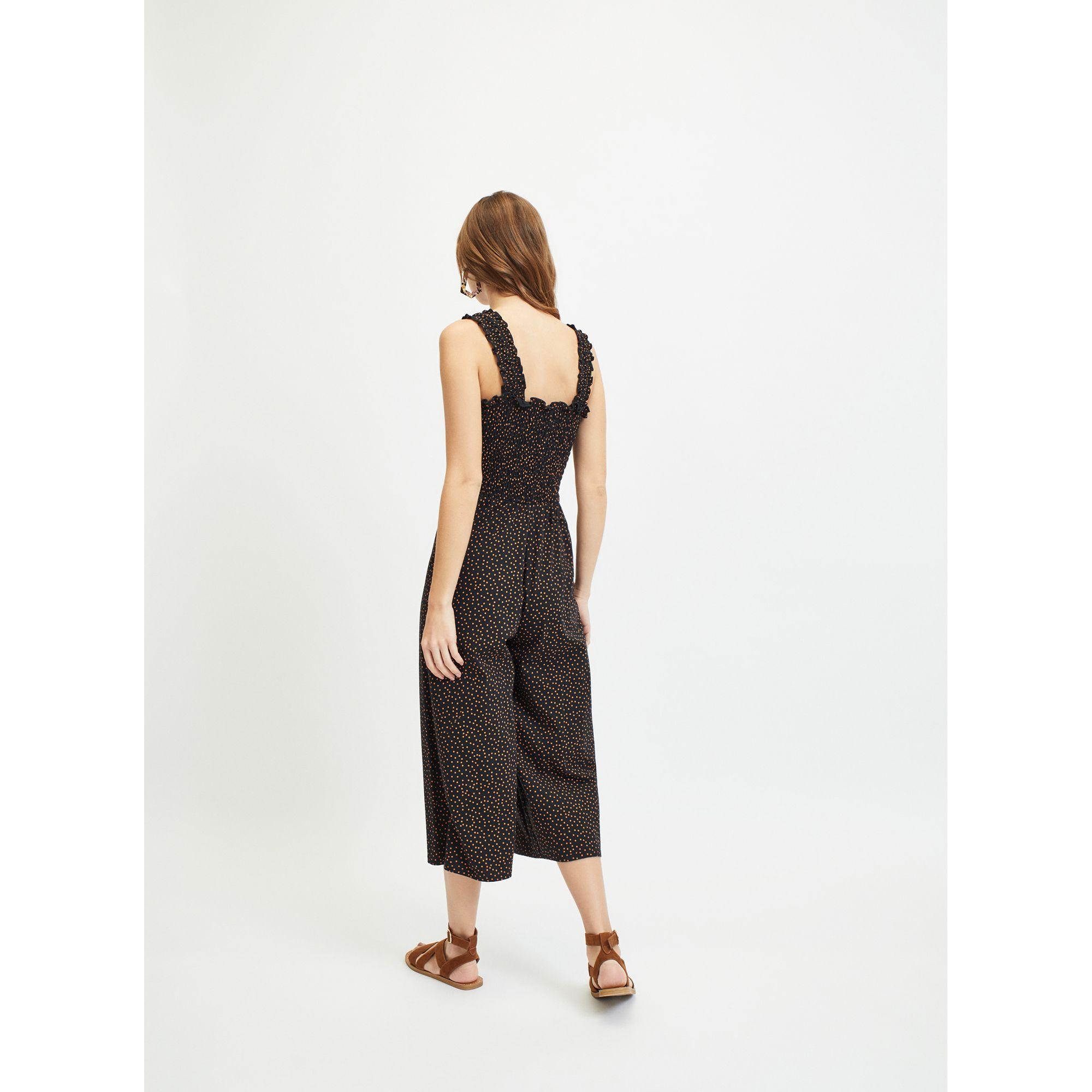 miss selfridge spot jumpsuit