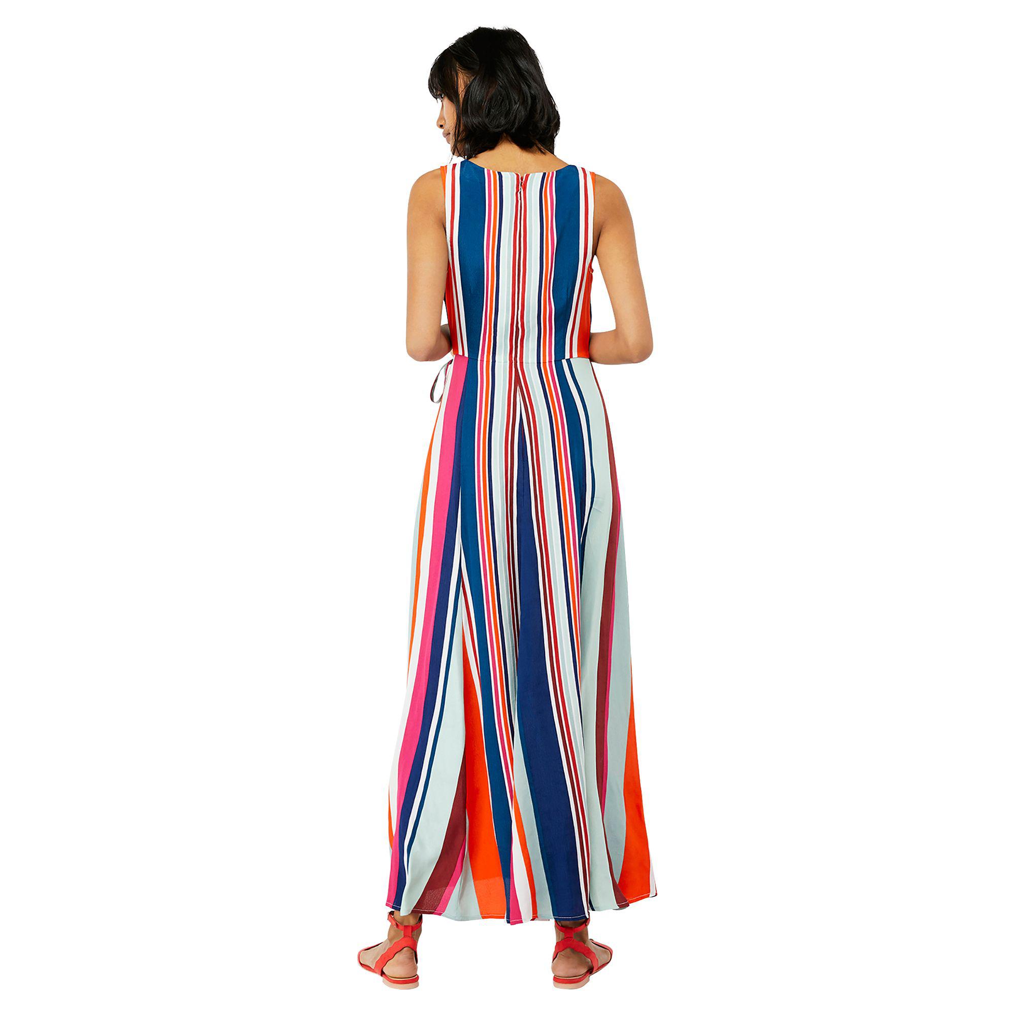 monsoon striped maxi dress