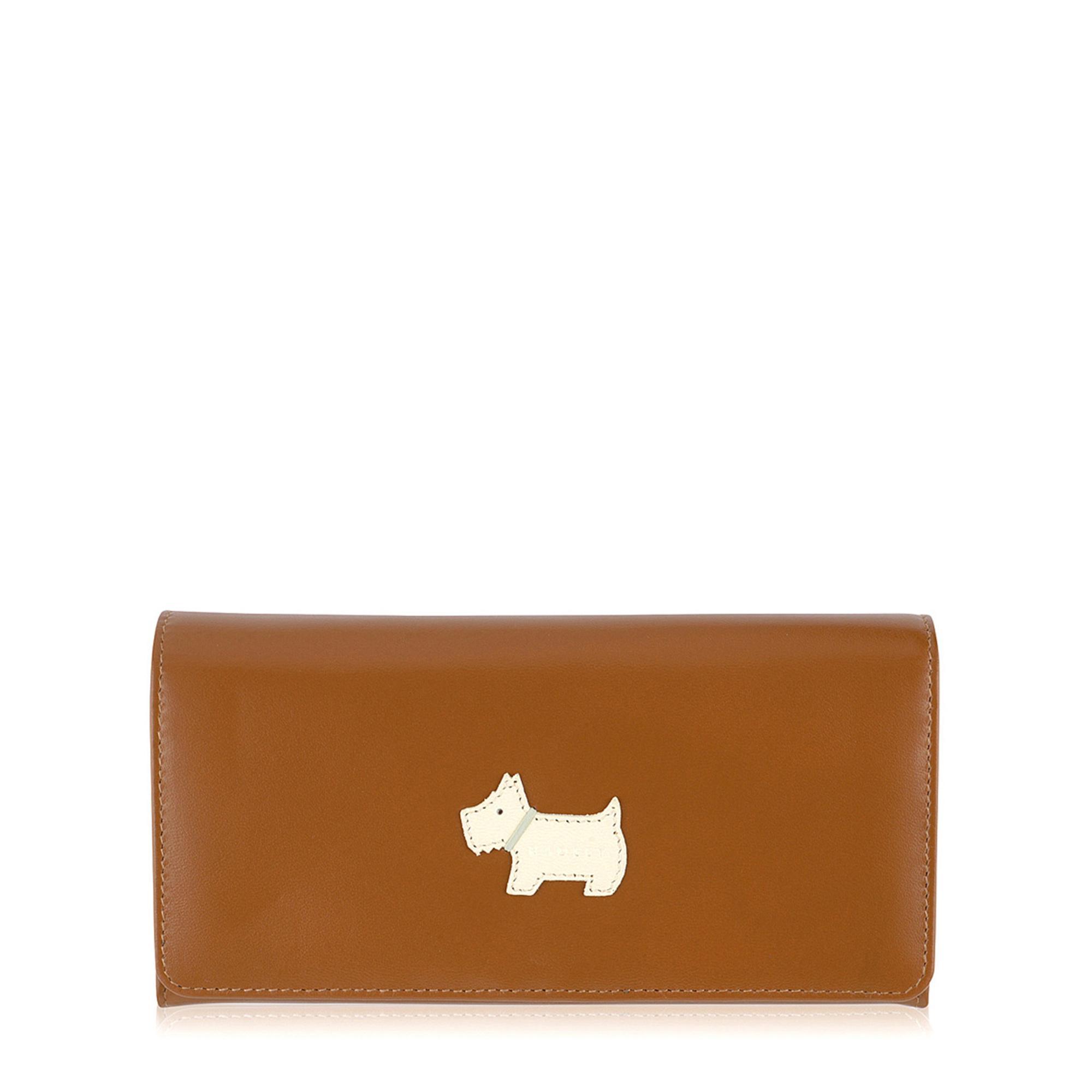 Radley Large Leather 'heritage Dog' Flap Over Purse in Light Tan (Brown) Lyst