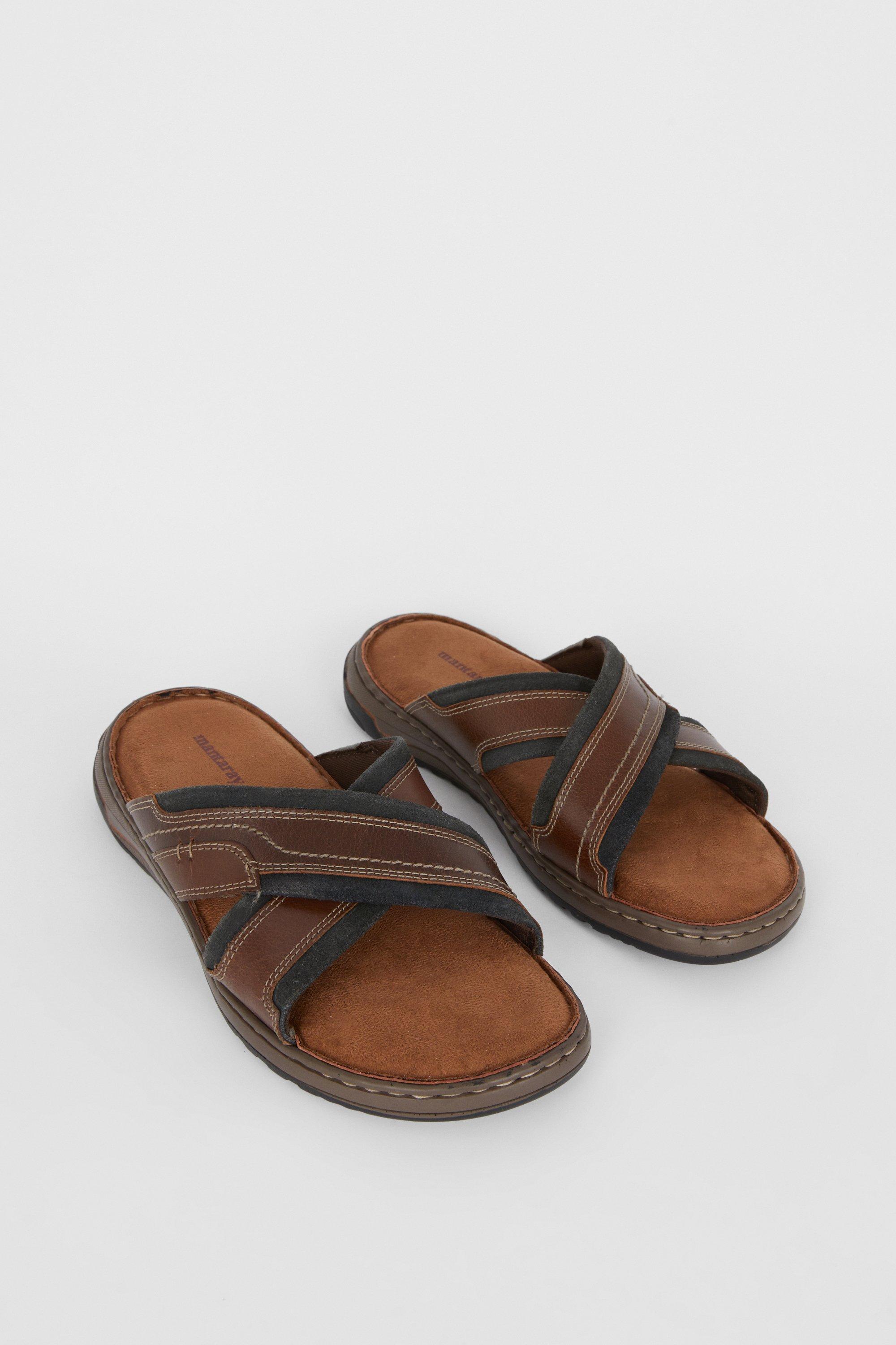 Hove Leather Crossover Comfort Sandal