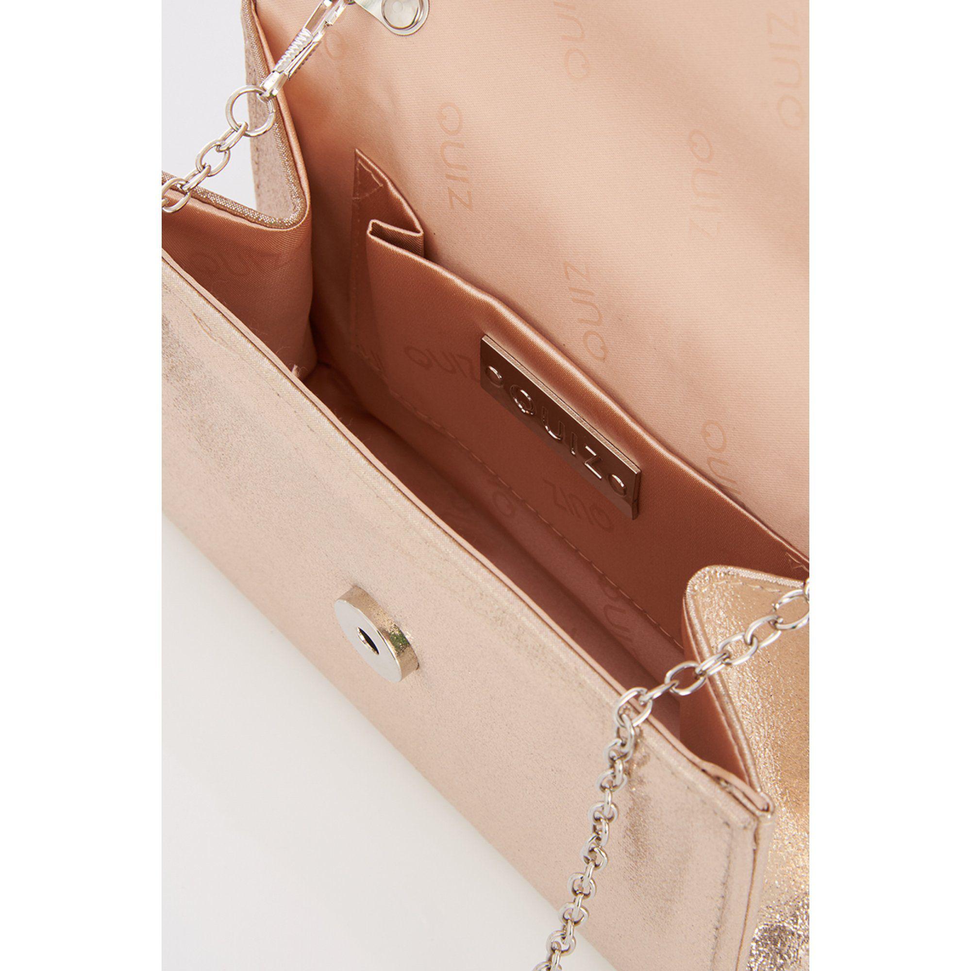 rose gold diamante bag